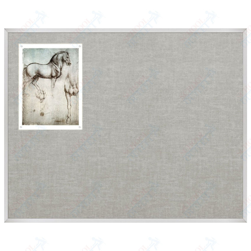 Mooreco Vin - tak Tackboards - Aluminum Trim - 4'H x 5'W (MOR - 311AF) - SchoolOutlet