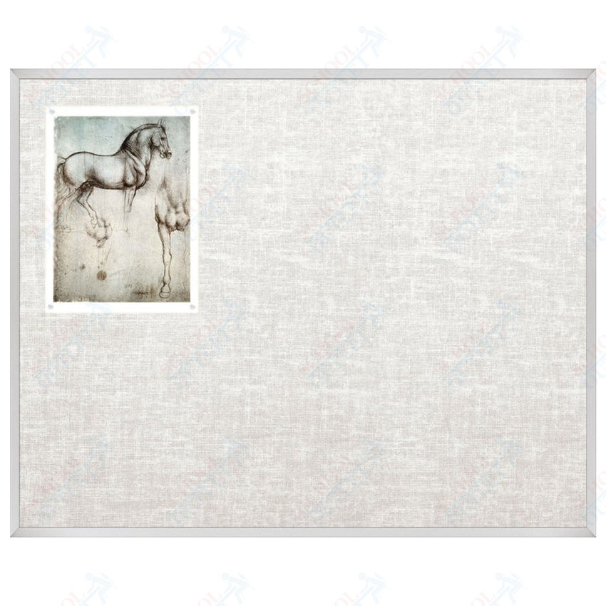 Mooreco Vin - tak Tackboards - Aluminum Trim - 4'H x 5'W (MOR - 311AF) - SchoolOutlet