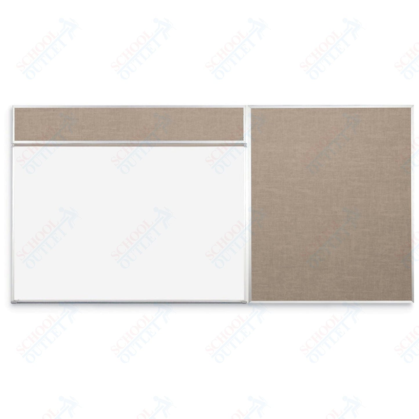 Mooreco Combo - Rite Board - Porcelain Steel Markerboard and Vin - Tak Tackboard (Type D) - SchoolOutlet