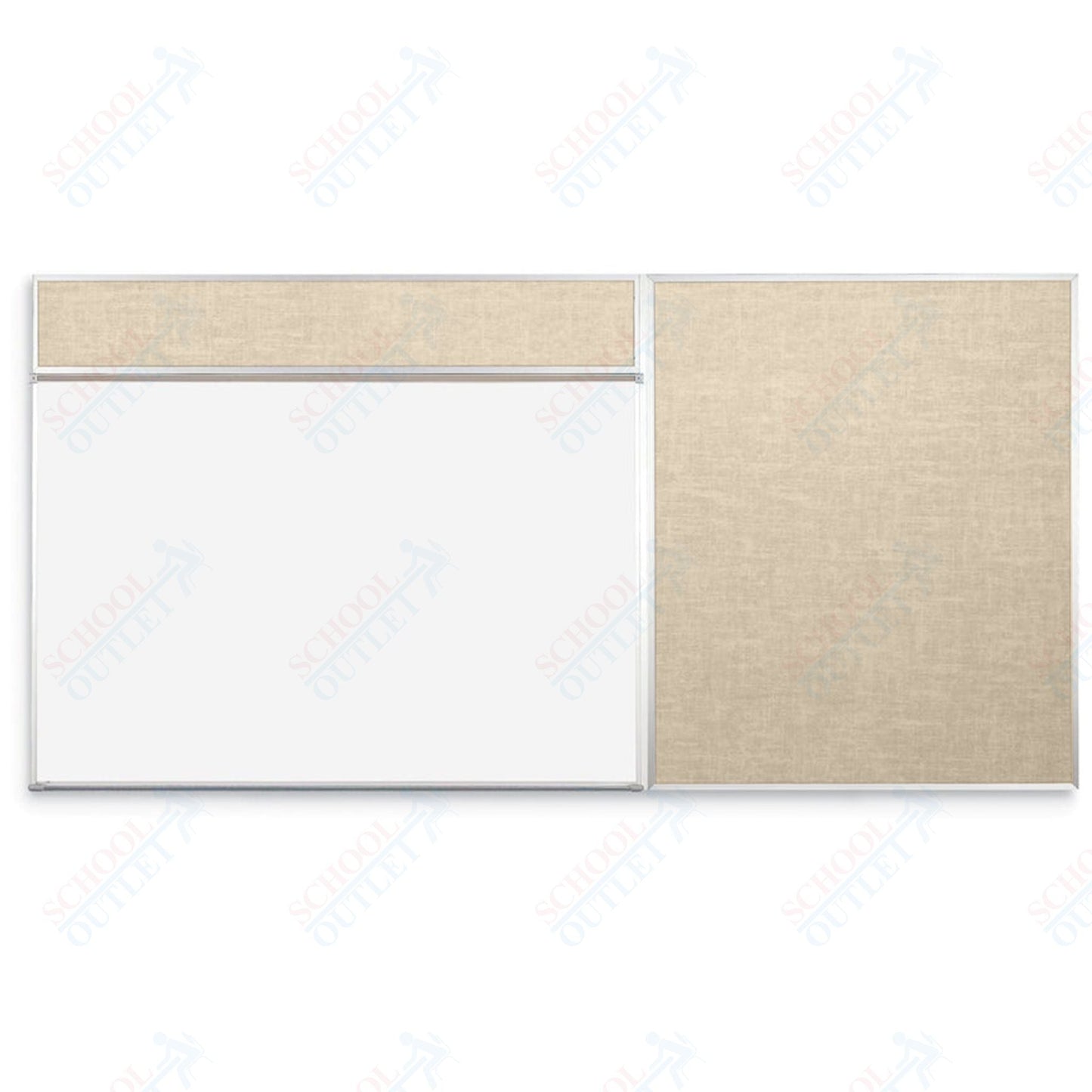 Mooreco Combo - Rite Board - Porcelain Steel Markerboard and Vin - Tak Tackboard (Type D) - SchoolOutlet