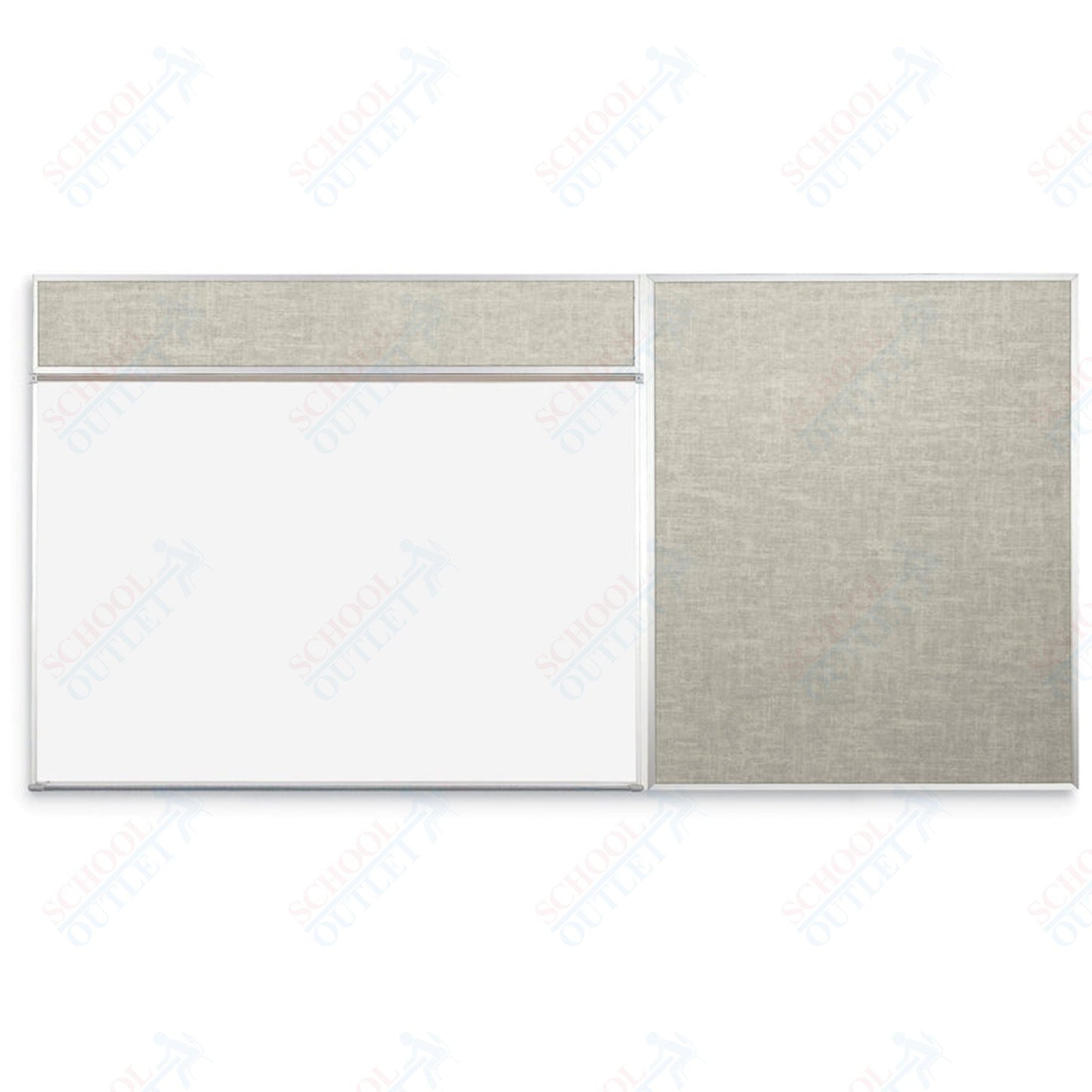 Mooreco Combo - Rite Board - Porcelain Steel Markerboard and Vin - Tak Tackboard (Type D) - SchoolOutlet