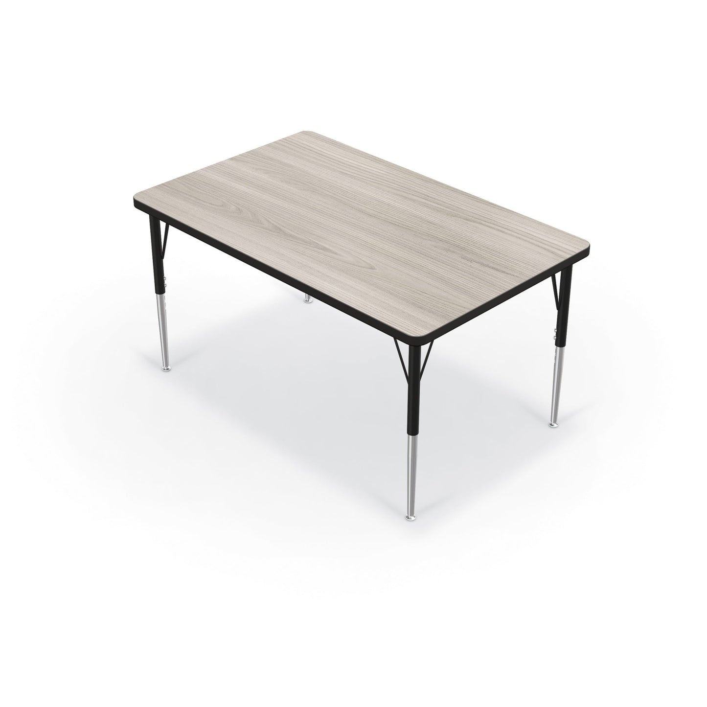 Mooreco Activity Table - 30"D x 48"W - Rectangle - Black Edgeband (Mooreco 90527-D) - SchoolOutlet