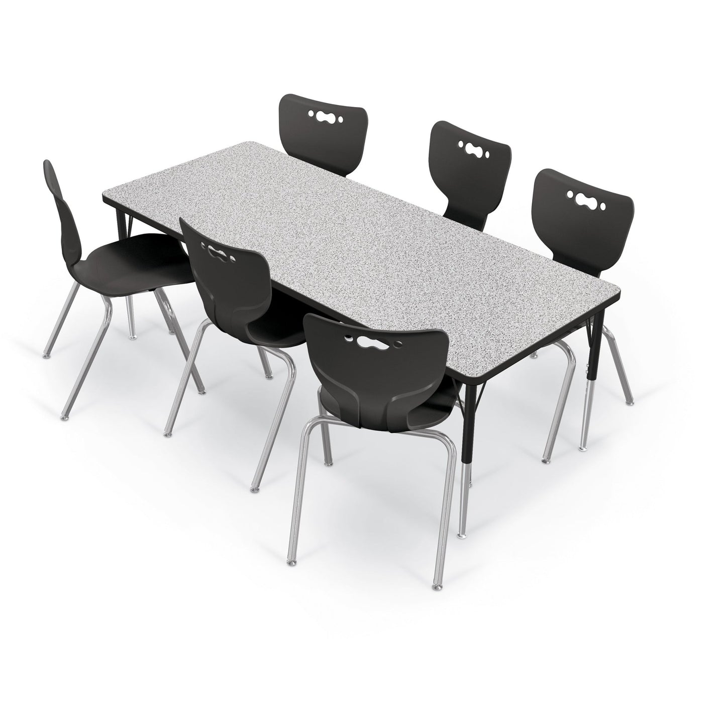 Mooreco Activity Table - 30"D x 72"W - Rectangle - Black Edgeband (Mooreco 90527-F) - SchoolOutlet