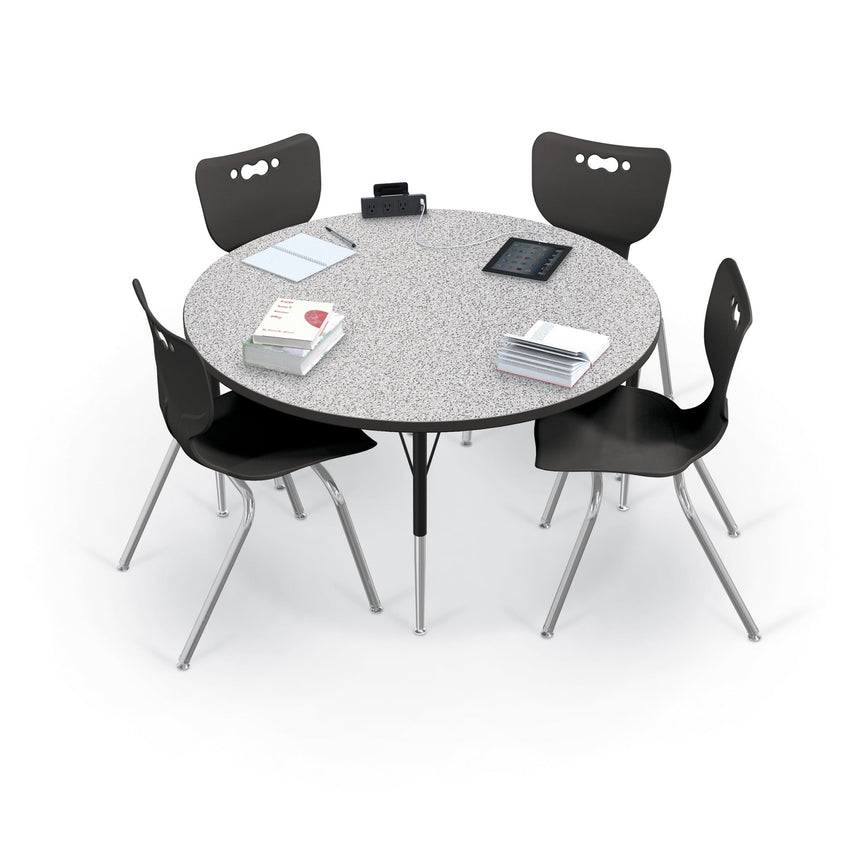 Mooreco Activity Table - 42" Round - Black Edgeband (Mooreco 90527-P) - SchoolOutlet