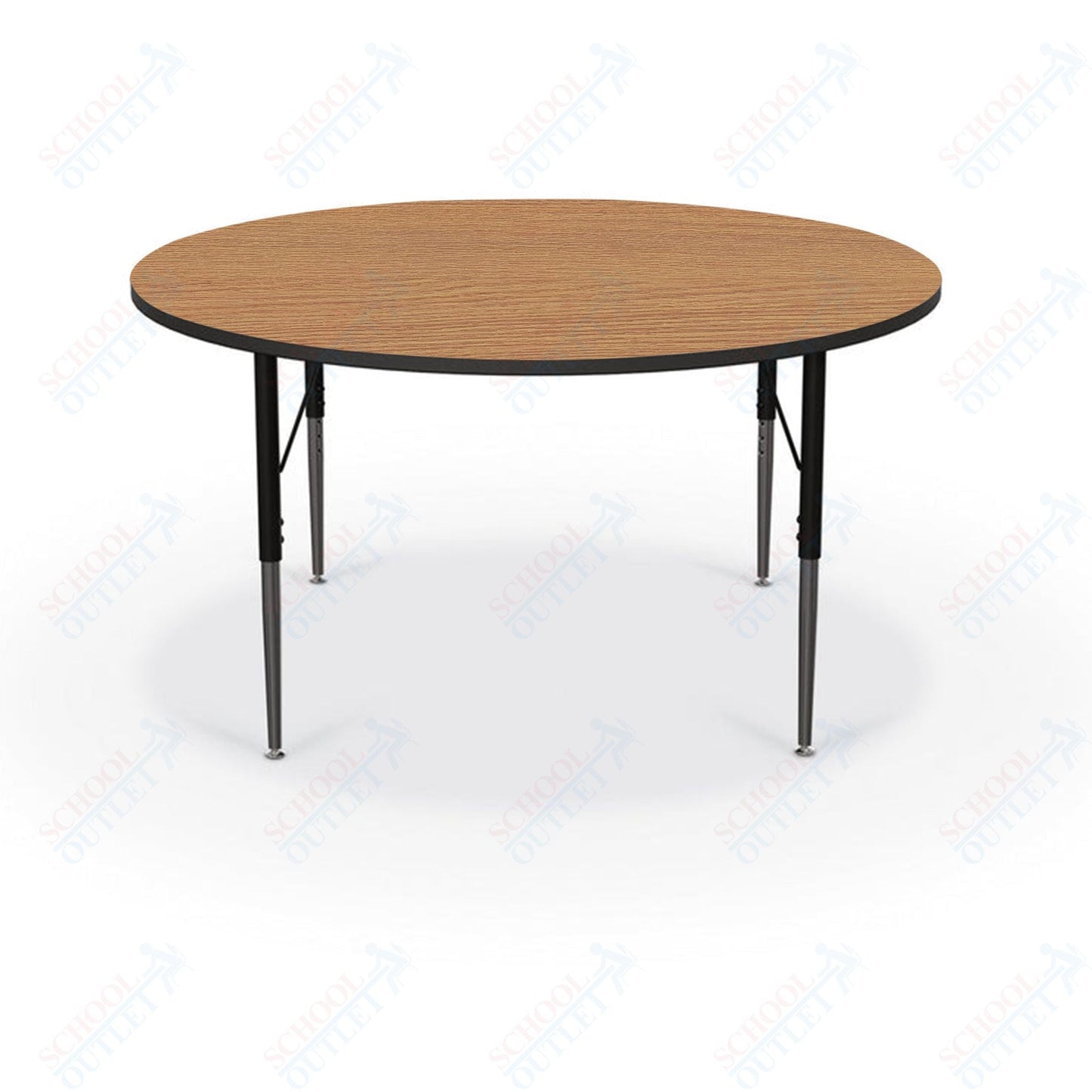 Mooreco Activity Table - 48" Round - Black Edgeband (Mooreco 90527 - Q) - SchoolOutlet