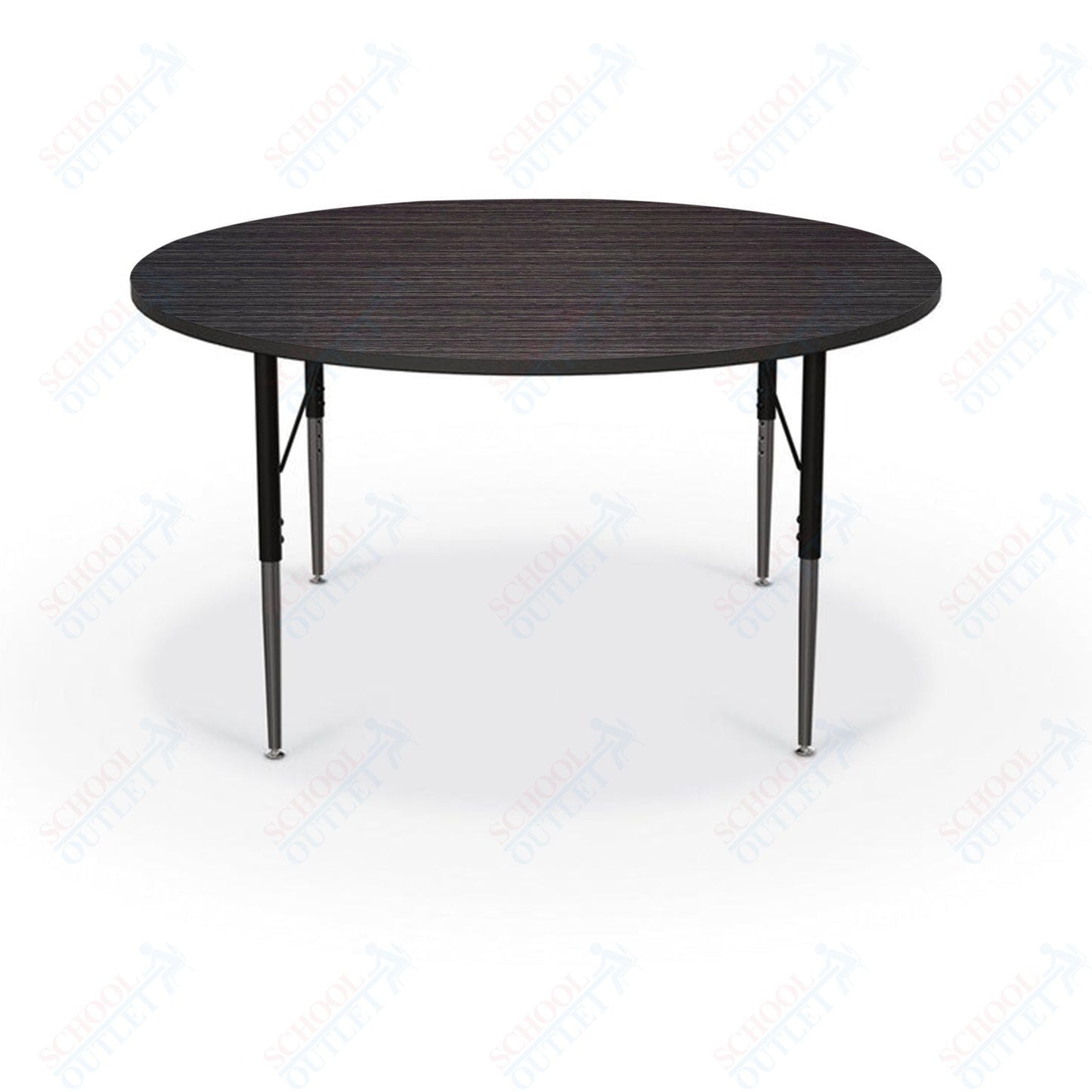 Mooreco Activity Table - 48" Round - Black Edgeband (Mooreco 90527 - Q) - SchoolOutlet