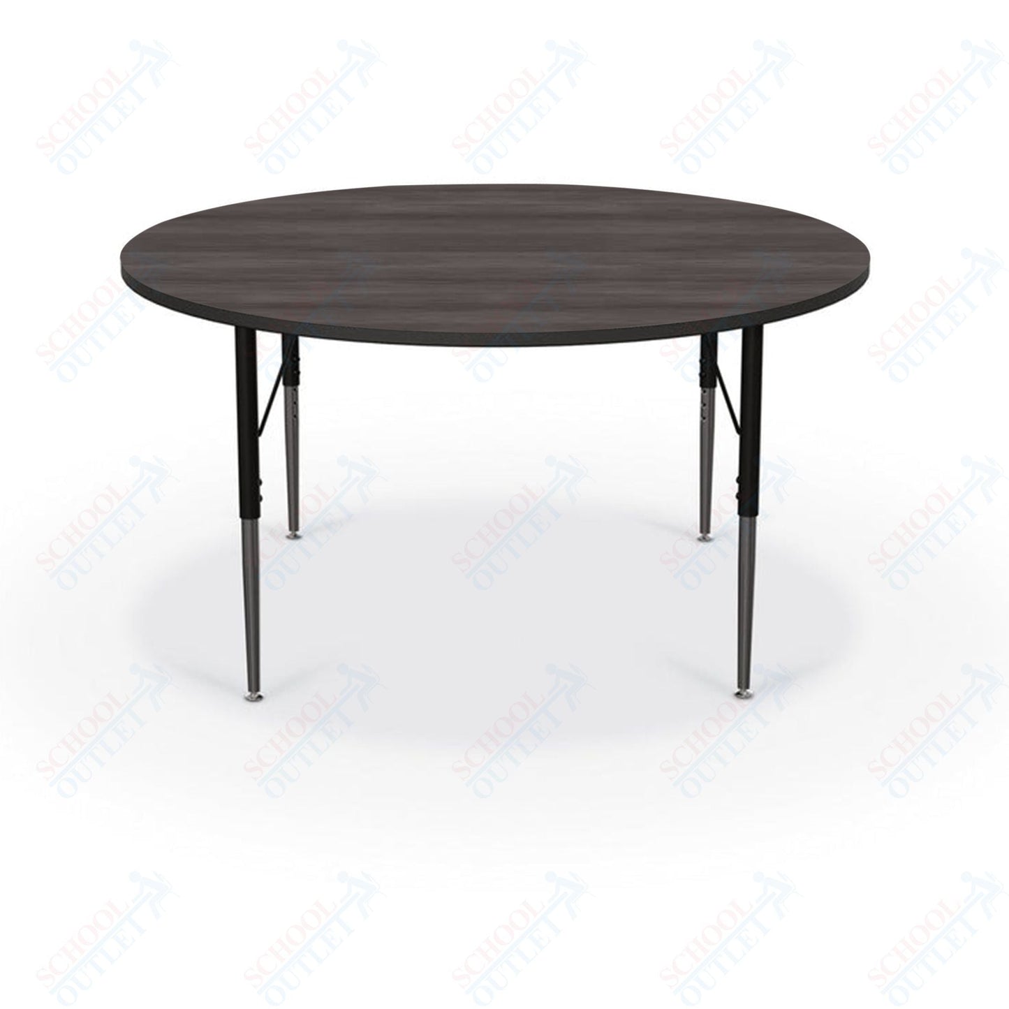 Mooreco Activity Table - 48" Round - Black Edgeband (Mooreco 90527 - Q) - SchoolOutlet