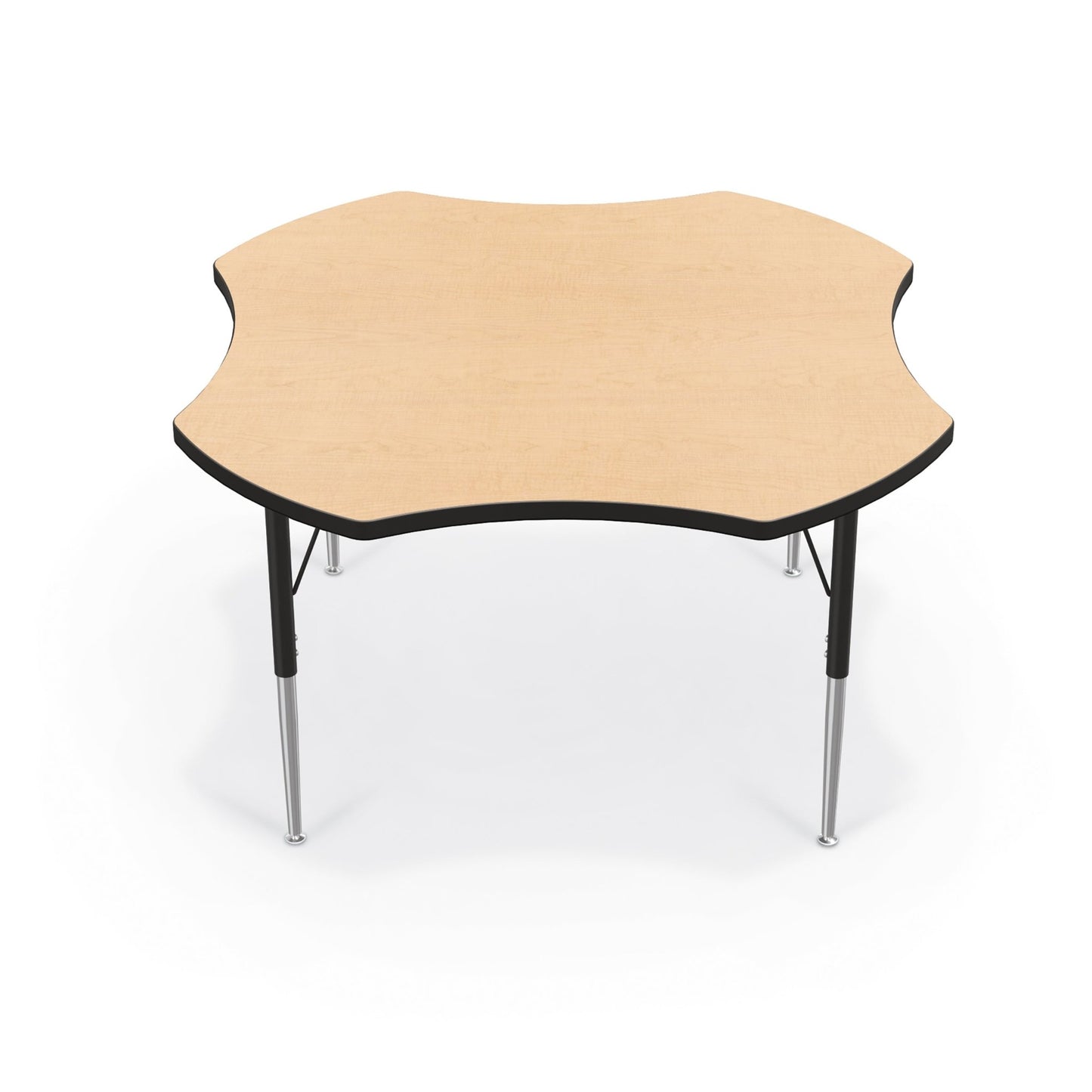 Mooreco Activity Table - 48" Clover - Black Edgeband (Mooreco 90527-T) - SchoolOutlet