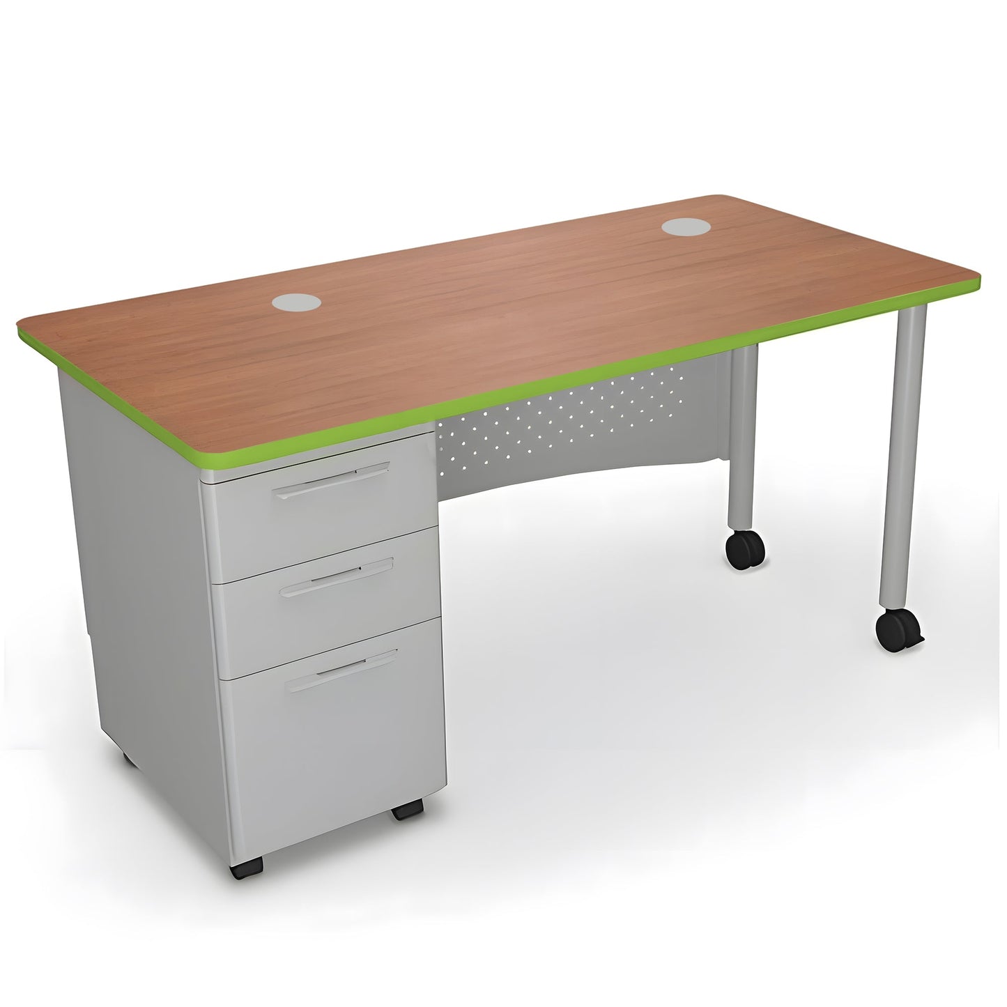 Mooreco 91774 Avid Modular Single Pedestal Desk 60"W x 30"D x 29.8H" (Mooreco 91774) - SchoolOutlet