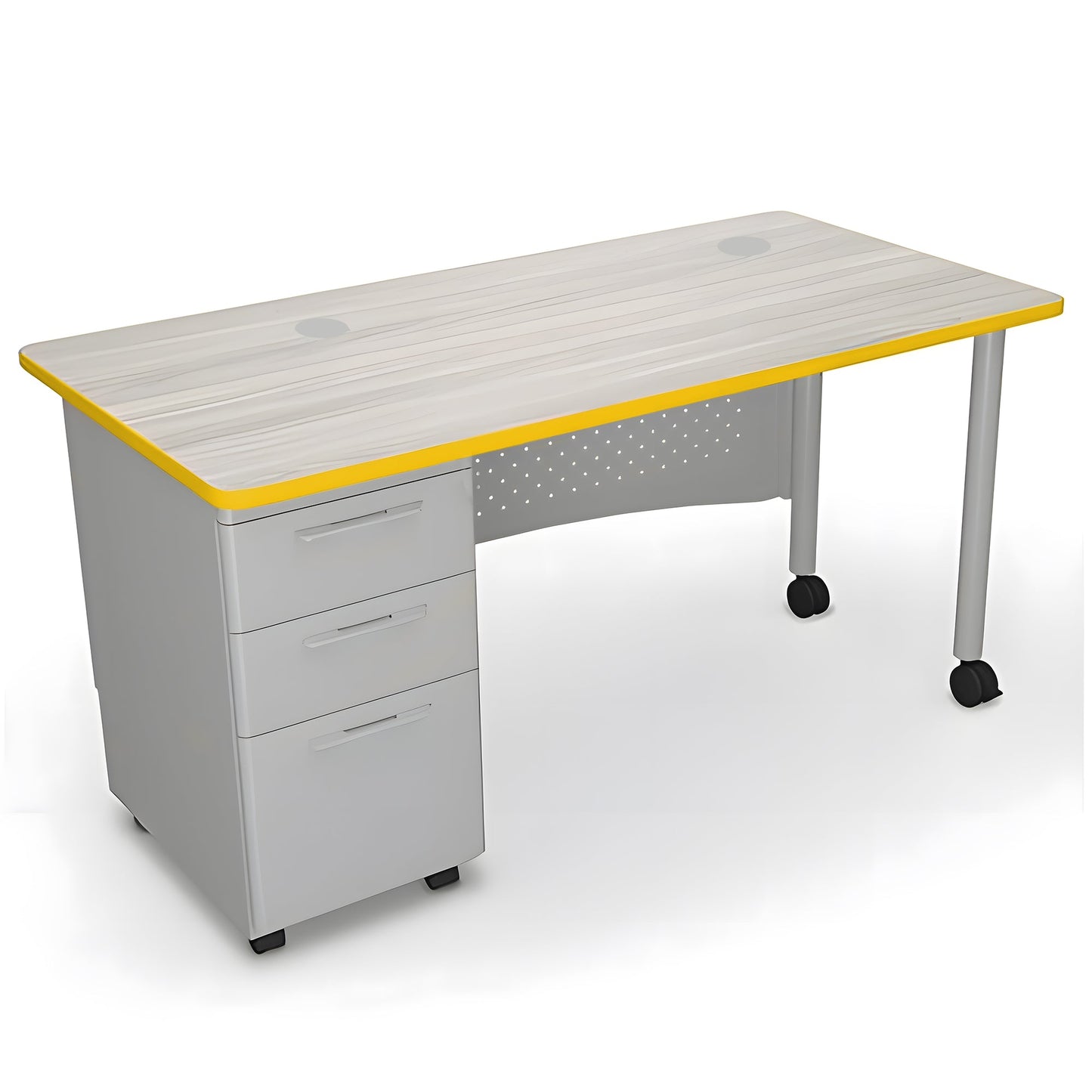 Mooreco 91774 Avid Modular Single Pedestal Desk 60"W x 30"D x 29.8H" (Mooreco 91774) - SchoolOutlet