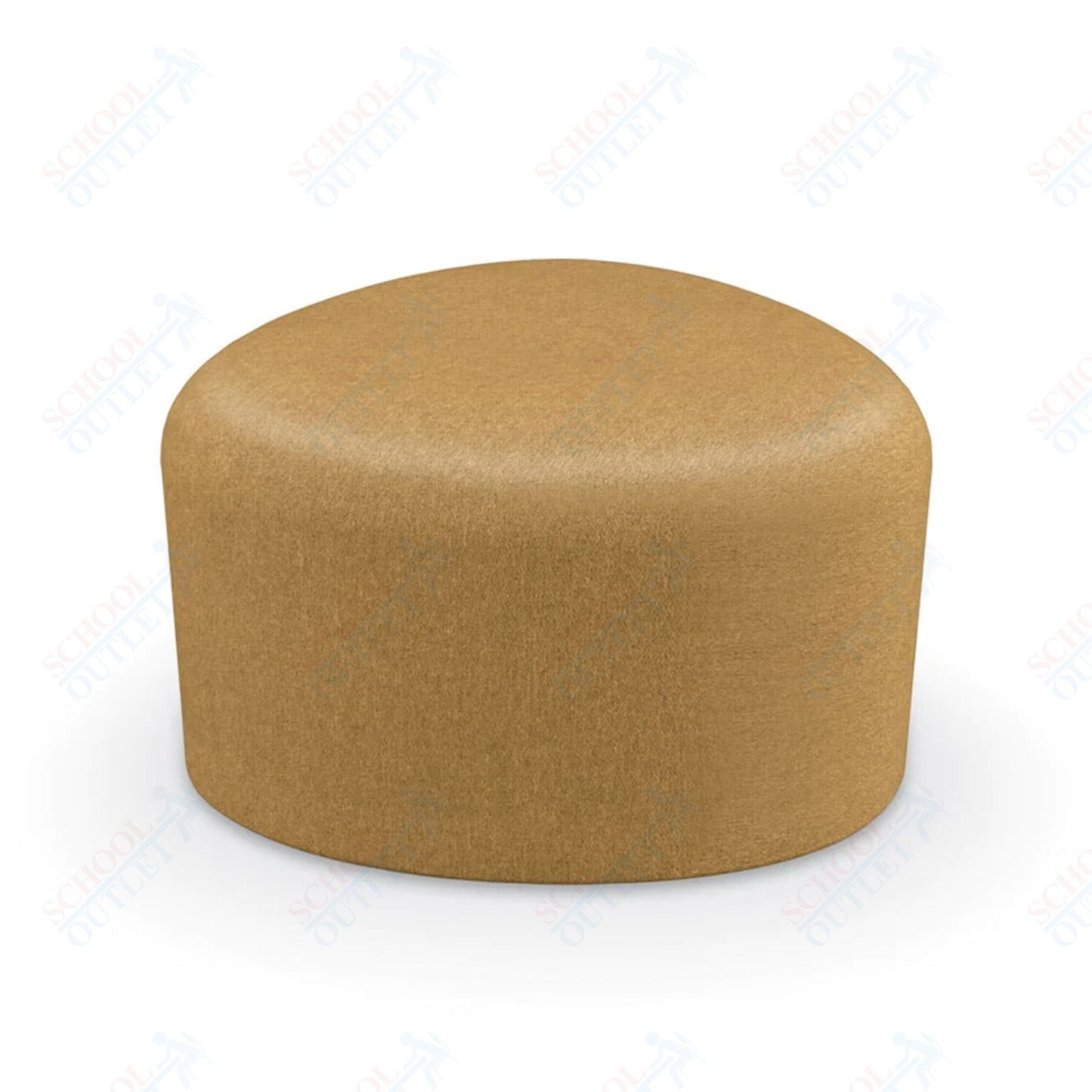 Mooreco Akt Soft Seating Lounge Small Ottoman - Grade 02 Fabric and Powder Coated Sled Legs - SchoolOutlet