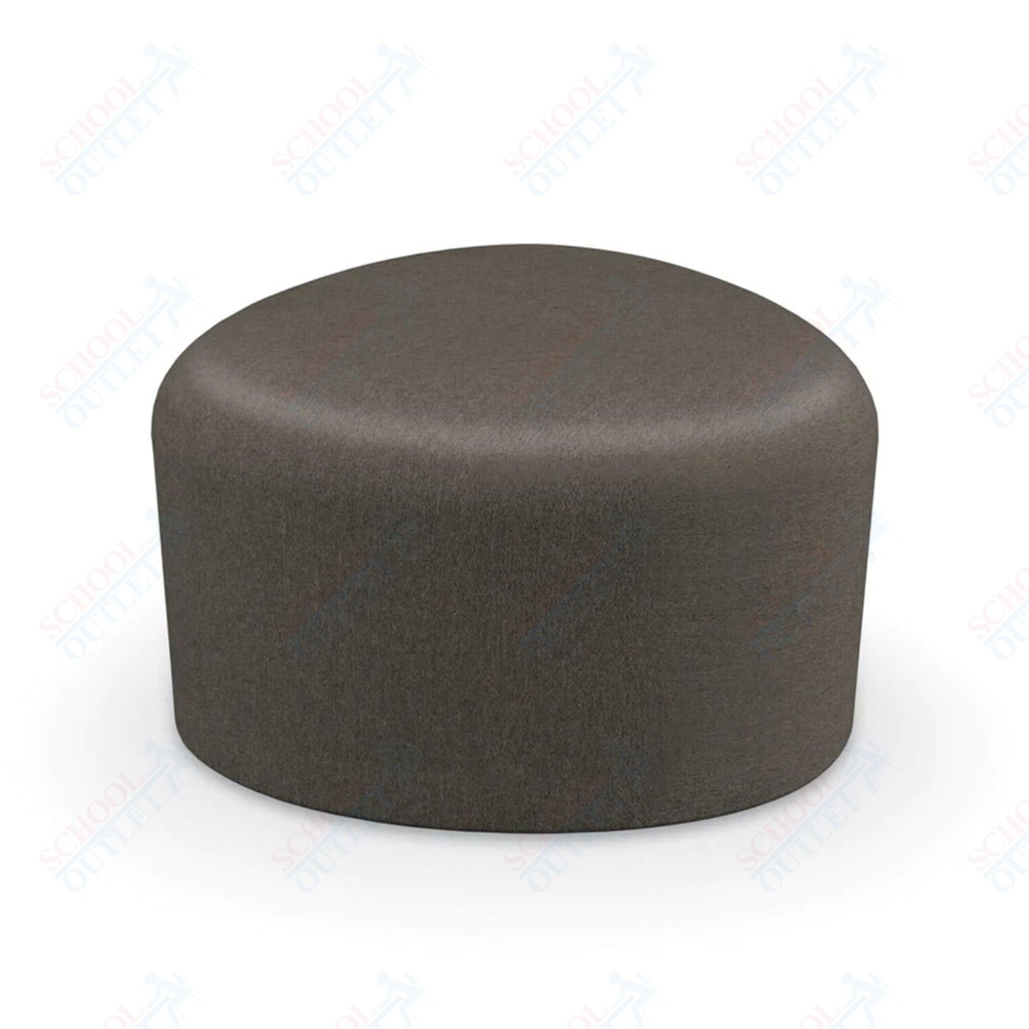 Mooreco Akt Soft Seating Lounge Small Ottoman - Grade 02 Fabric and Powder Coated Sled Legs - SchoolOutlet