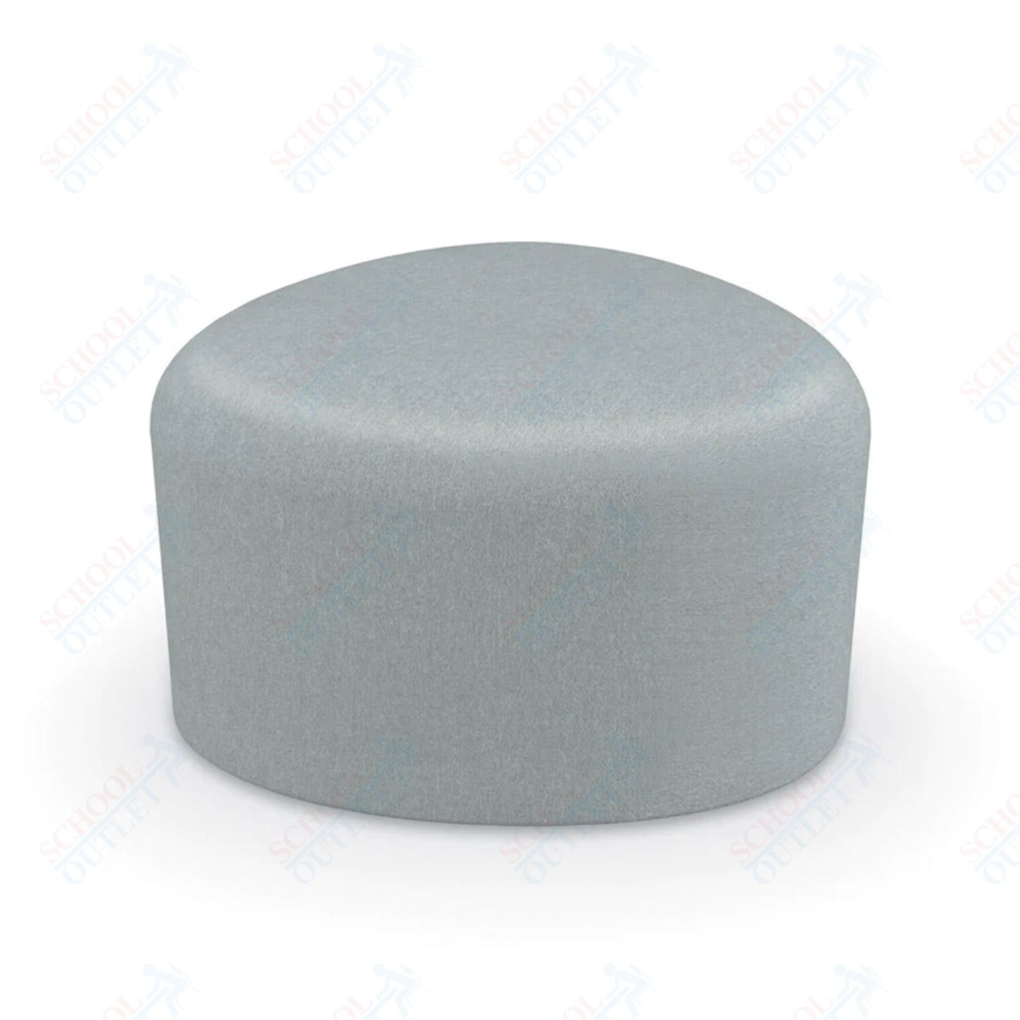 Mooreco Akt Soft Seating Lounge Small Ottoman - Grade 02 Fabric and Powder Coated Sled Legs - SchoolOutlet