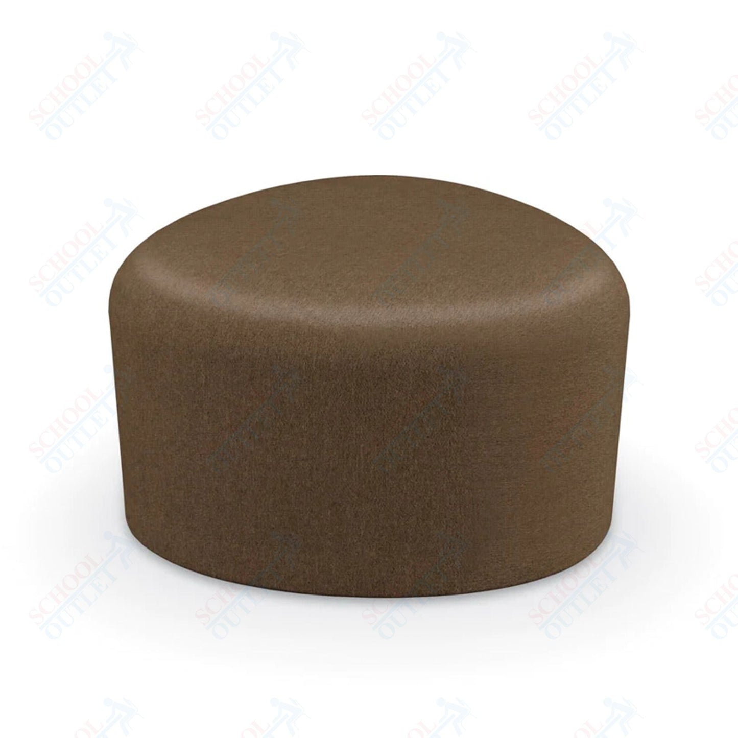 Mooreco Akt Soft Seating Lounge Small Ottoman - Grade 02 Fabric and Powder Coated Sled Legs - SchoolOutlet