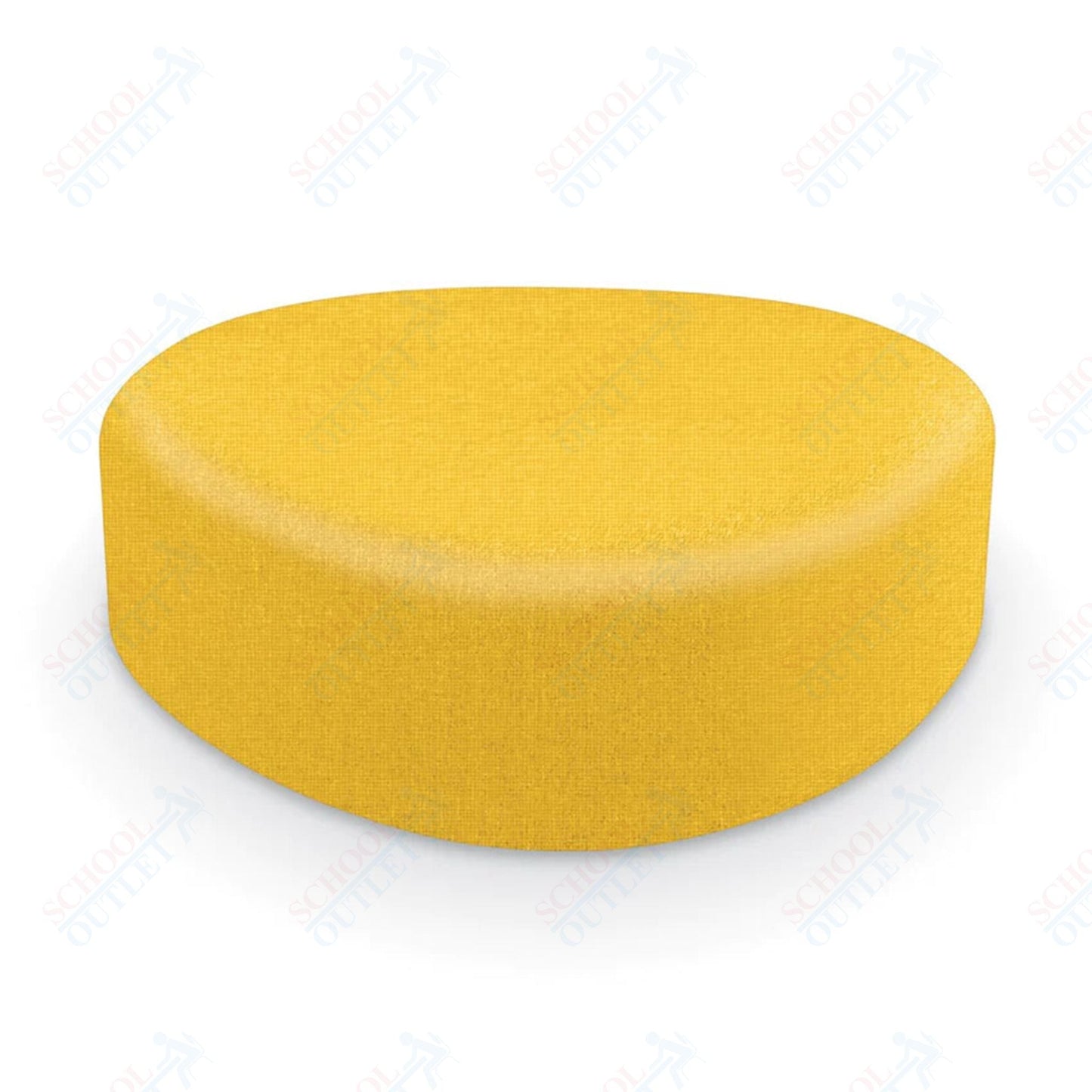 Mooreco Akt Soft Seating Lounge Large Ottoman - Grade 02 Fabric and Powder Coated Sled Legs - SchoolOutlet