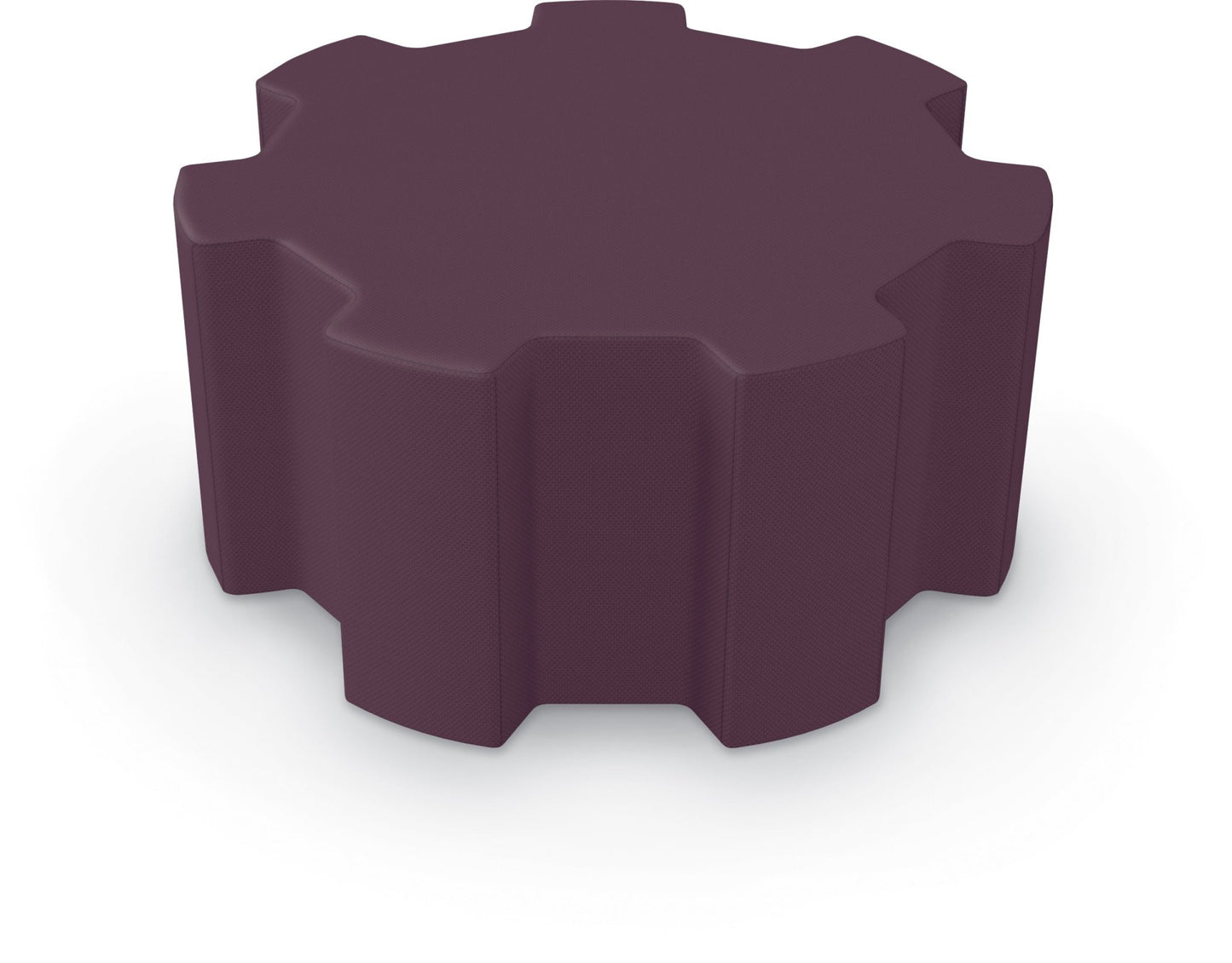 Tinker All Foam Soft Seating, Medium Weel Shaped Ottoman by MooreCo - SchoolOutlet