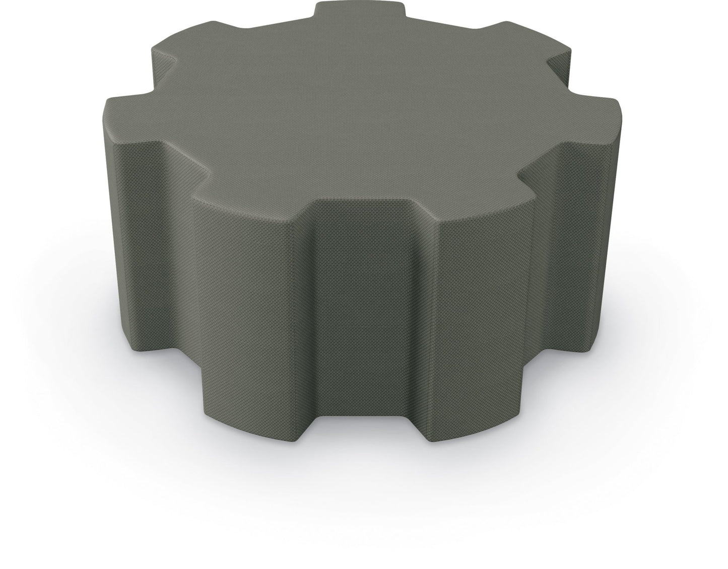 Tinker All Foam Soft Seating, Medium Weel Shaped Ottoman by MooreCo - SchoolOutlet