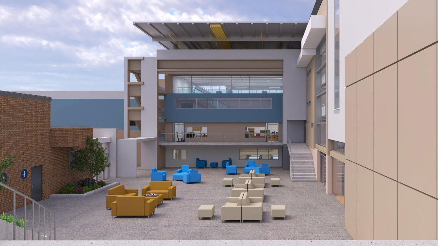 Mooreco Phoeby Outdoor Soft Seating - Loveseat ArmsLess - 18" Seat Height (PBA1N1L) - SchoolOutlet