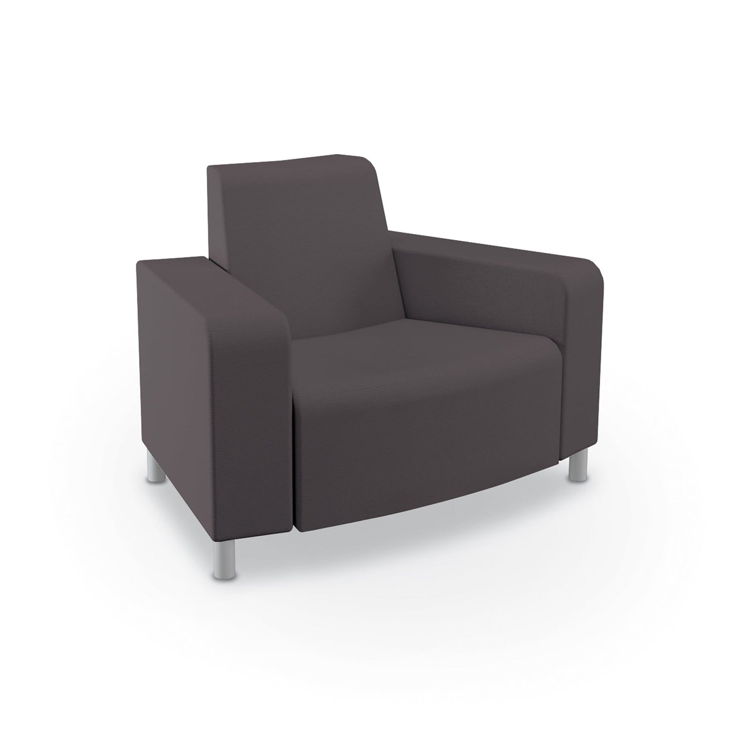 Mooreco Phoeby Outdoor Soft Seating - Outside Curve Chair Both Arms - 18" Seat Height (PBA3B1L) - SchoolOutlet