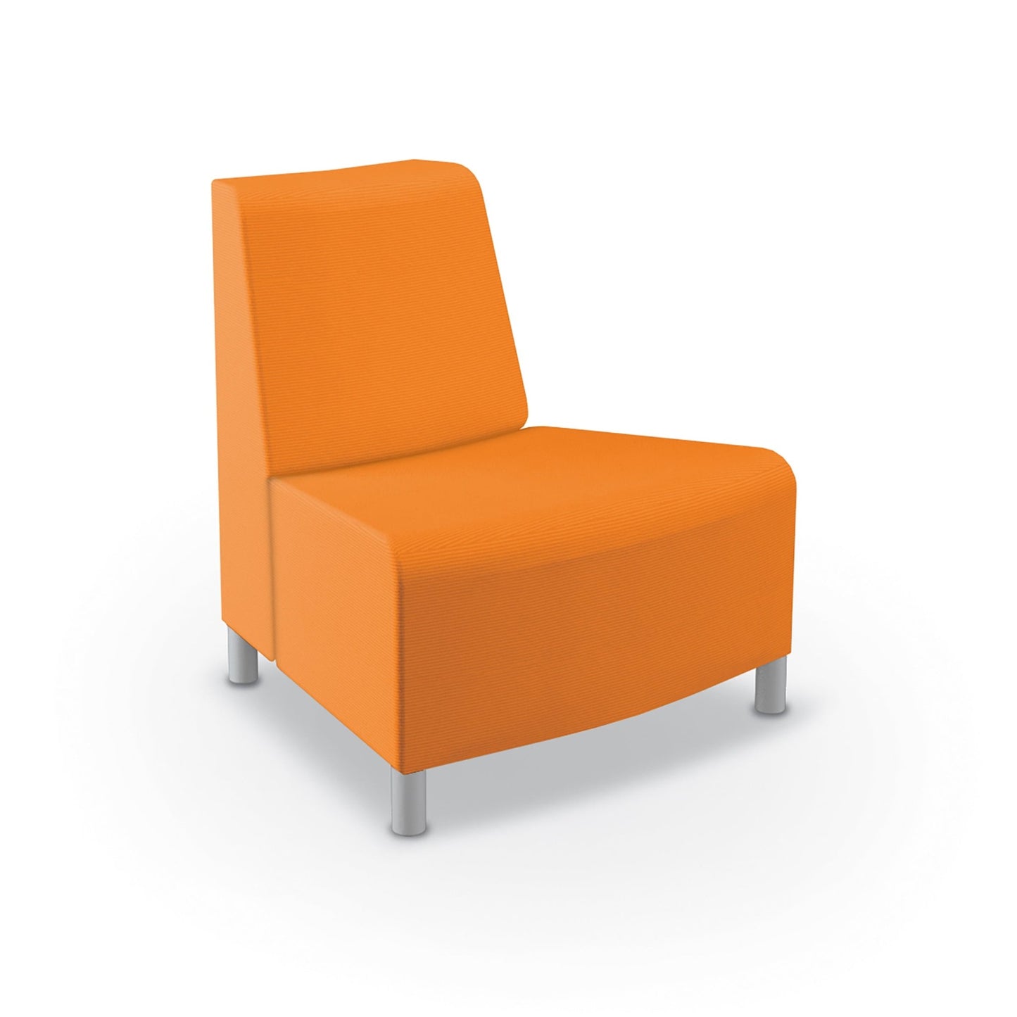 Mooreco Phoeby Outdoor Soft Seating - Outside Curve Chair No Arm - 18" Seat Height (PBA3N1L) - SchoolOutlet