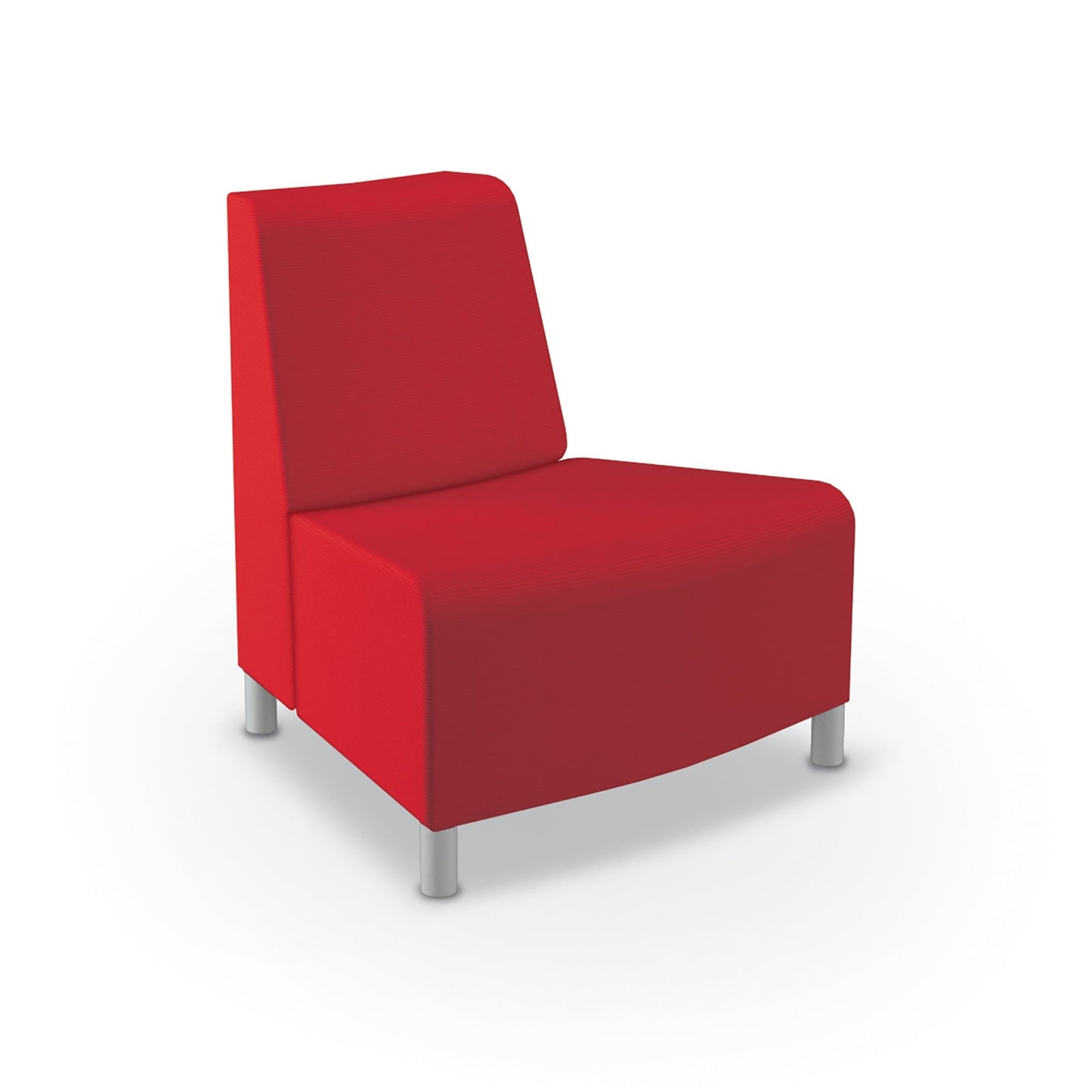Mooreco Phoeby Outdoor Soft Seating - Outside Curve Chair No Arm - 18" Seat Height (PBA3N1L) - SchoolOutlet