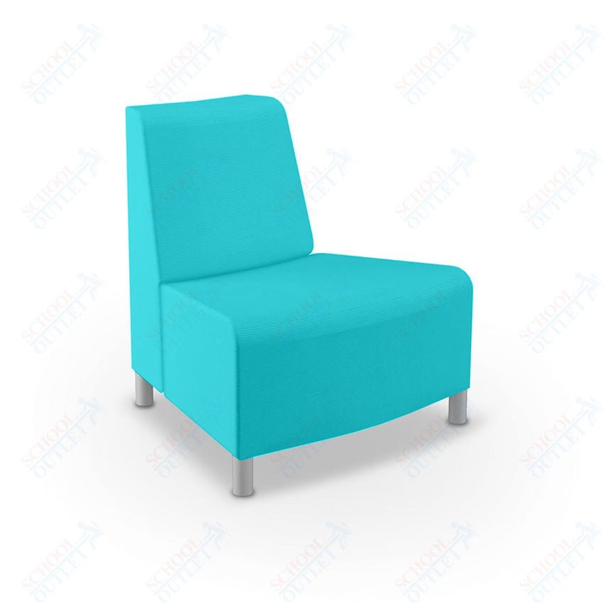 Mooreco Phoeby Outdoor Soft Seating - Outside Curve Chair No Arm - 18" Seat Height (PBA3N1L) - SchoolOutlet