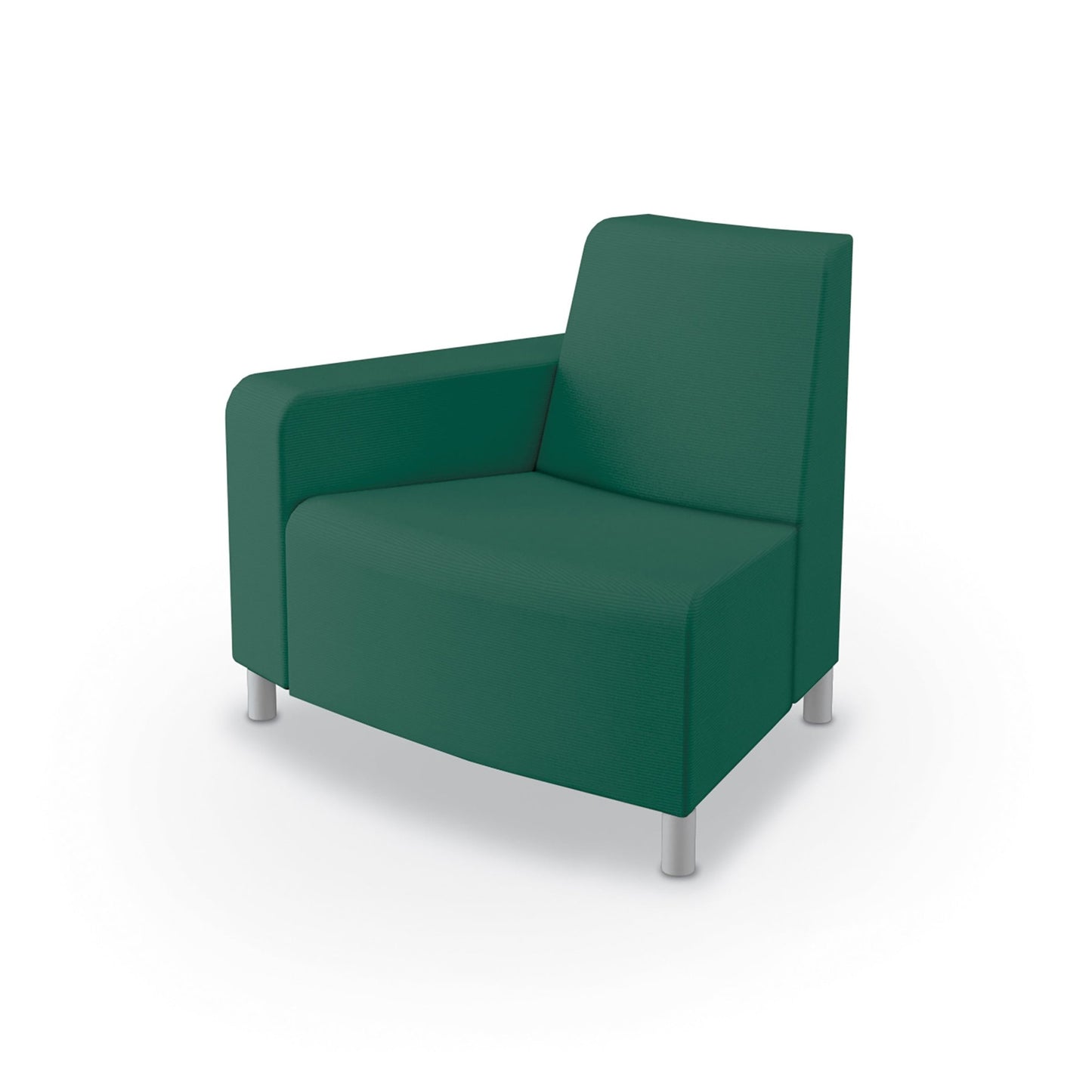 Mooreco Phoeby Outdoor Soft Seating - Outside Curve Chair Right Arm - 18" Seat Height (PBA3R1L) - SchoolOutlet