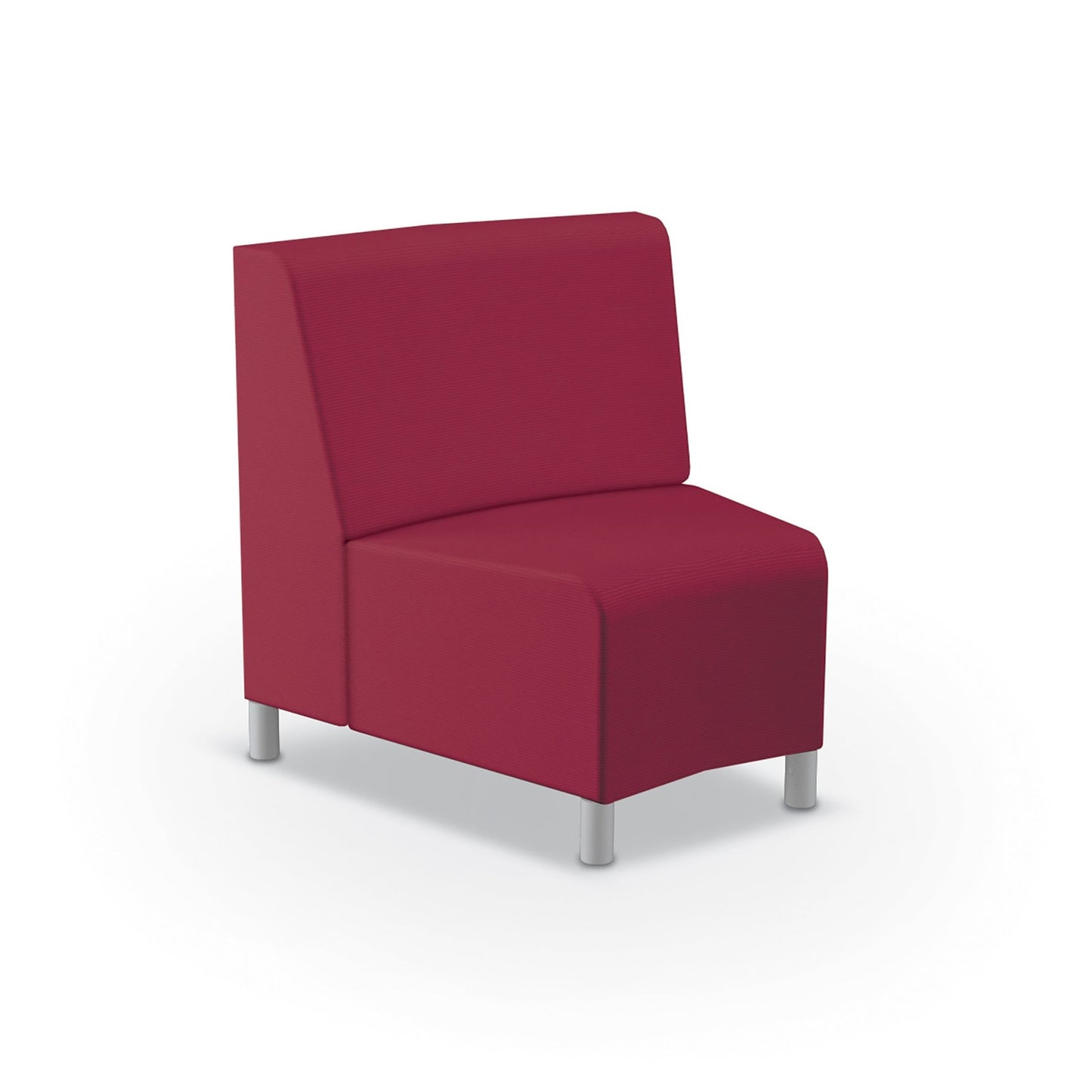 Mooreco Phoeby Outdoor Soft Seating - Inside Curve Chair No Arm - 18" Seat Height (PBA5N1L) - SchoolOutlet