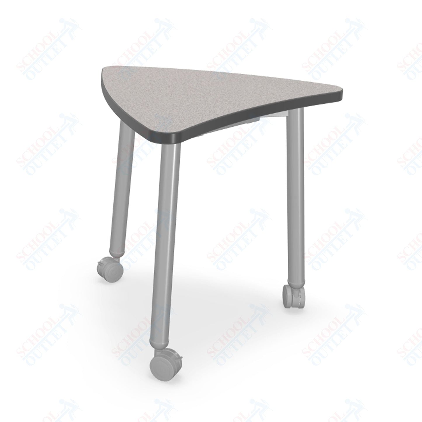 Mooreco Akt Table – Chevron, Laminate Top, 29" Height - SchoolOutlet