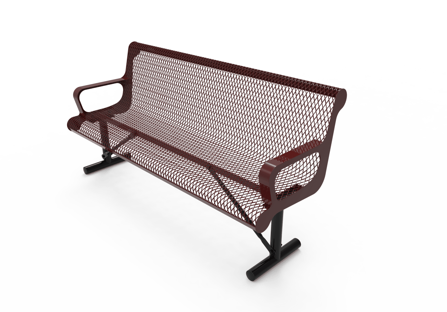MyTcoat - Contoured Portable Outdoor Bench with Arm 6' L (MYT-BCA06-42) - SchoolOutlet