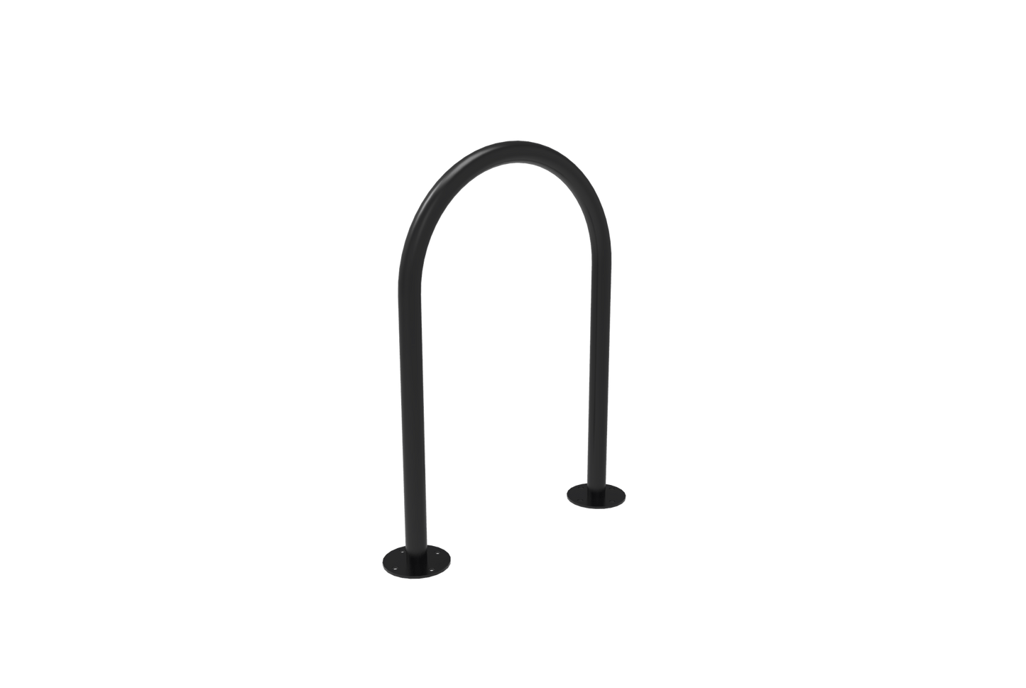 MyTcoat - Outdoor 1- Hump - Single Loop Bike Rack - 1.90 Tubing - Surface Mount (MYT-BKW13-SURFACE) - SchoolOutlet