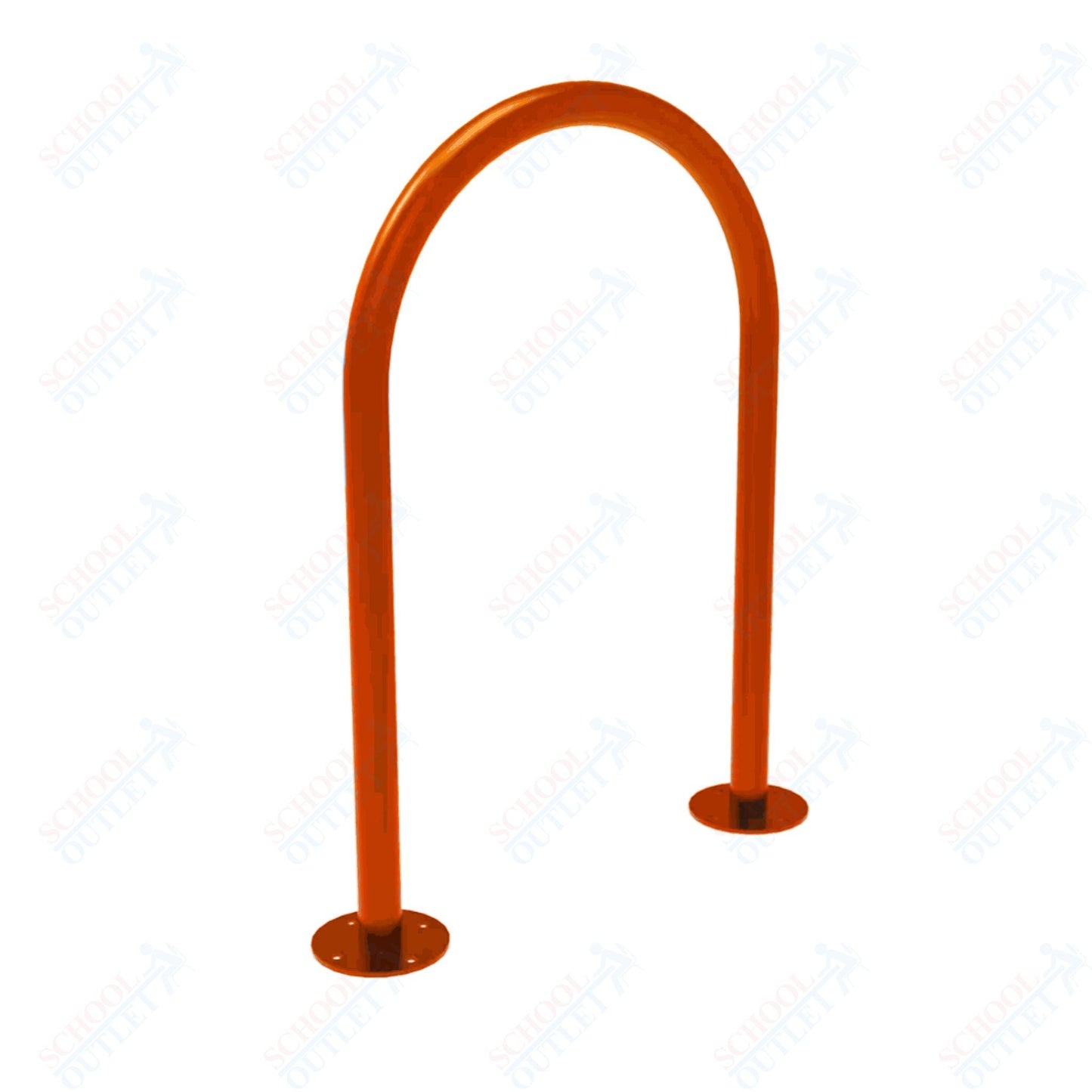 MyTcoat - Outdoor 1 - Hump - Single Loop Bike Rack - 1.90 Tubing - Surface Mount (MYT - BKW13 - SURFACE) - SchoolOutlet