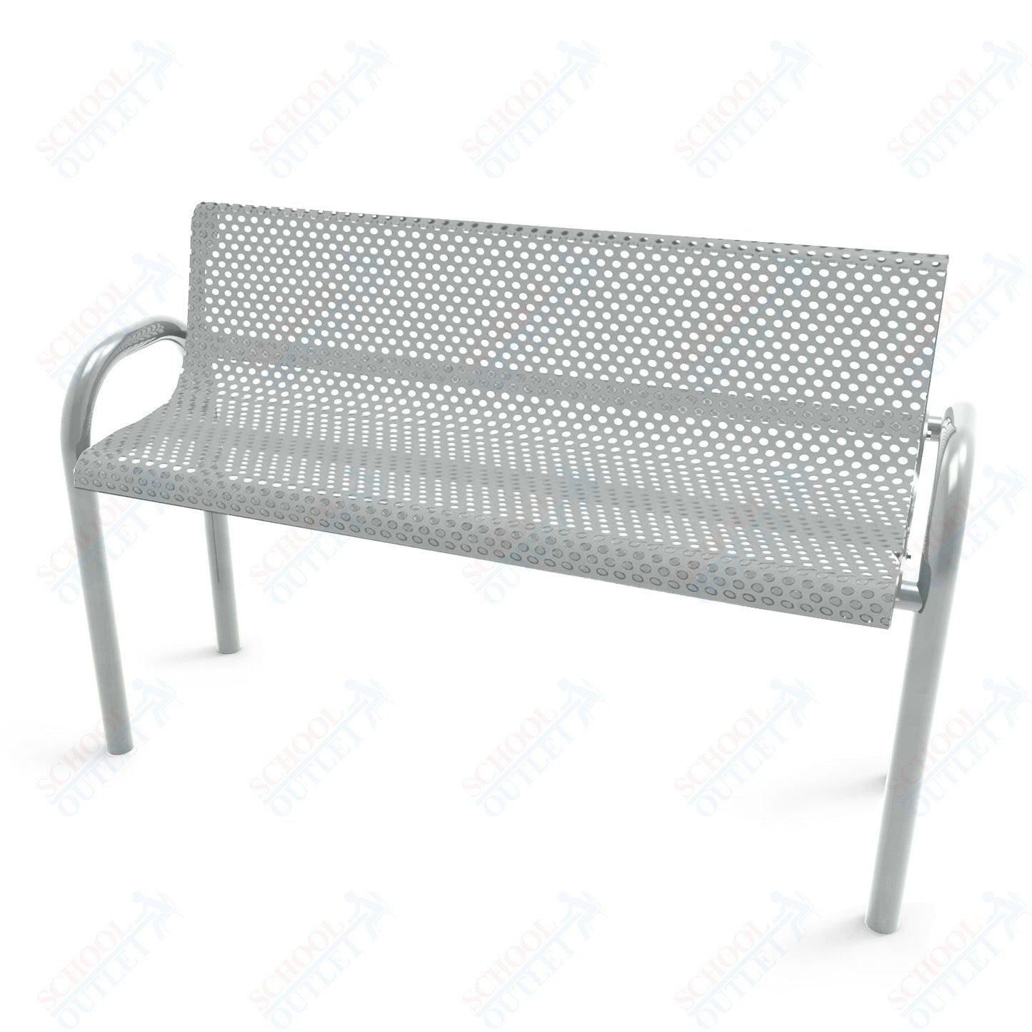 MyTcoat - MOD Outdoor Bench with Back - Inground Mount 4' L (MYT - BMD04 - 53) - SchoolOutlet