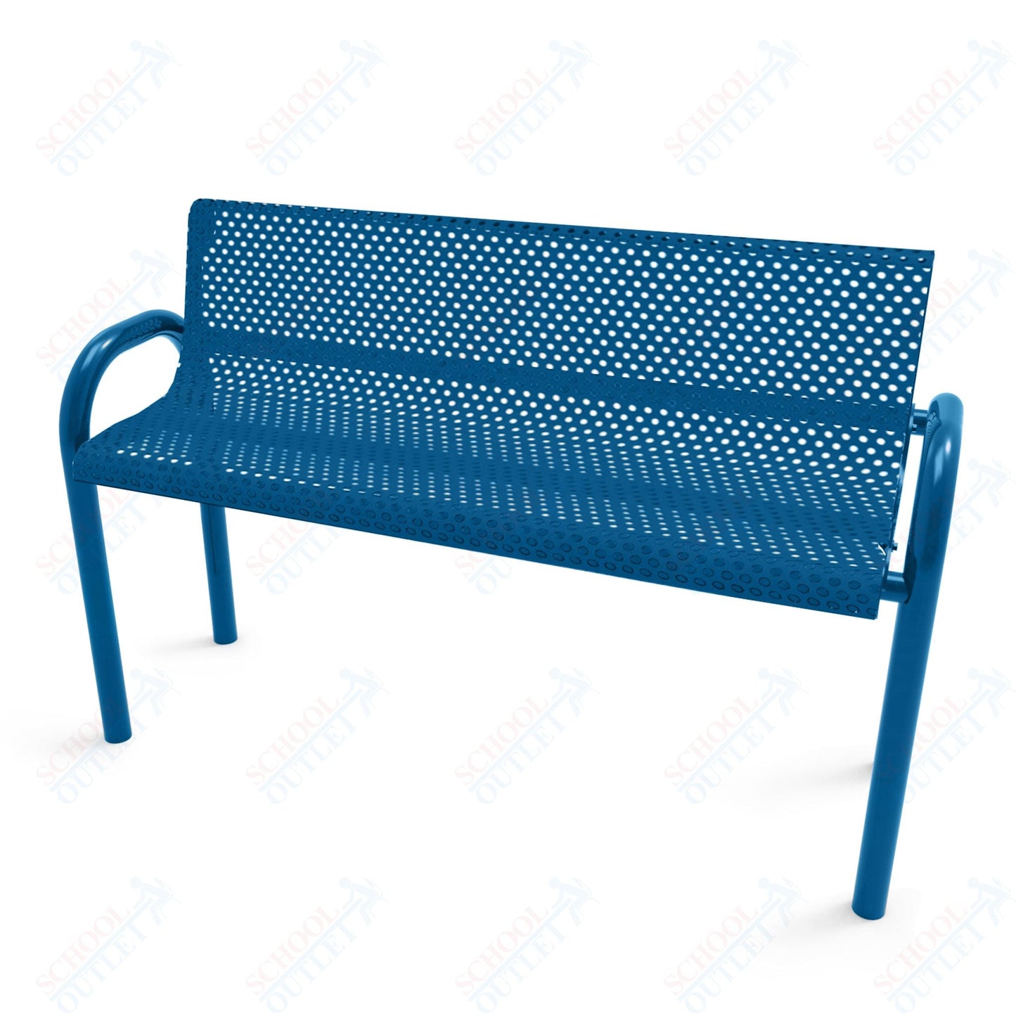 MyTcoat - MOD Outdoor Bench with Back - Inground Mount 4' L (MYT - BMD04 - 53) - SchoolOutlet