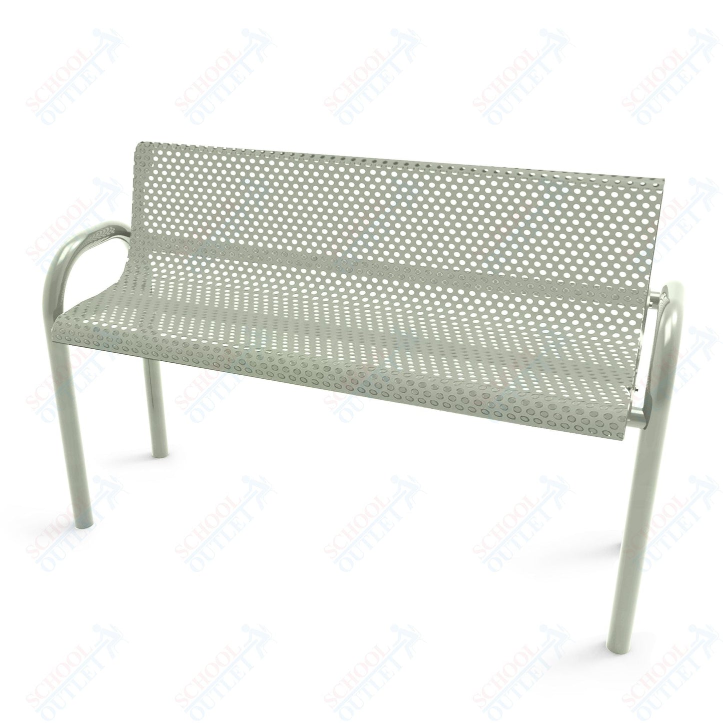 MyTcoat - MOD Outdoor Bench with Back - Inground Mount 4' L (MYT - BMD04 - 53) - SchoolOutlet