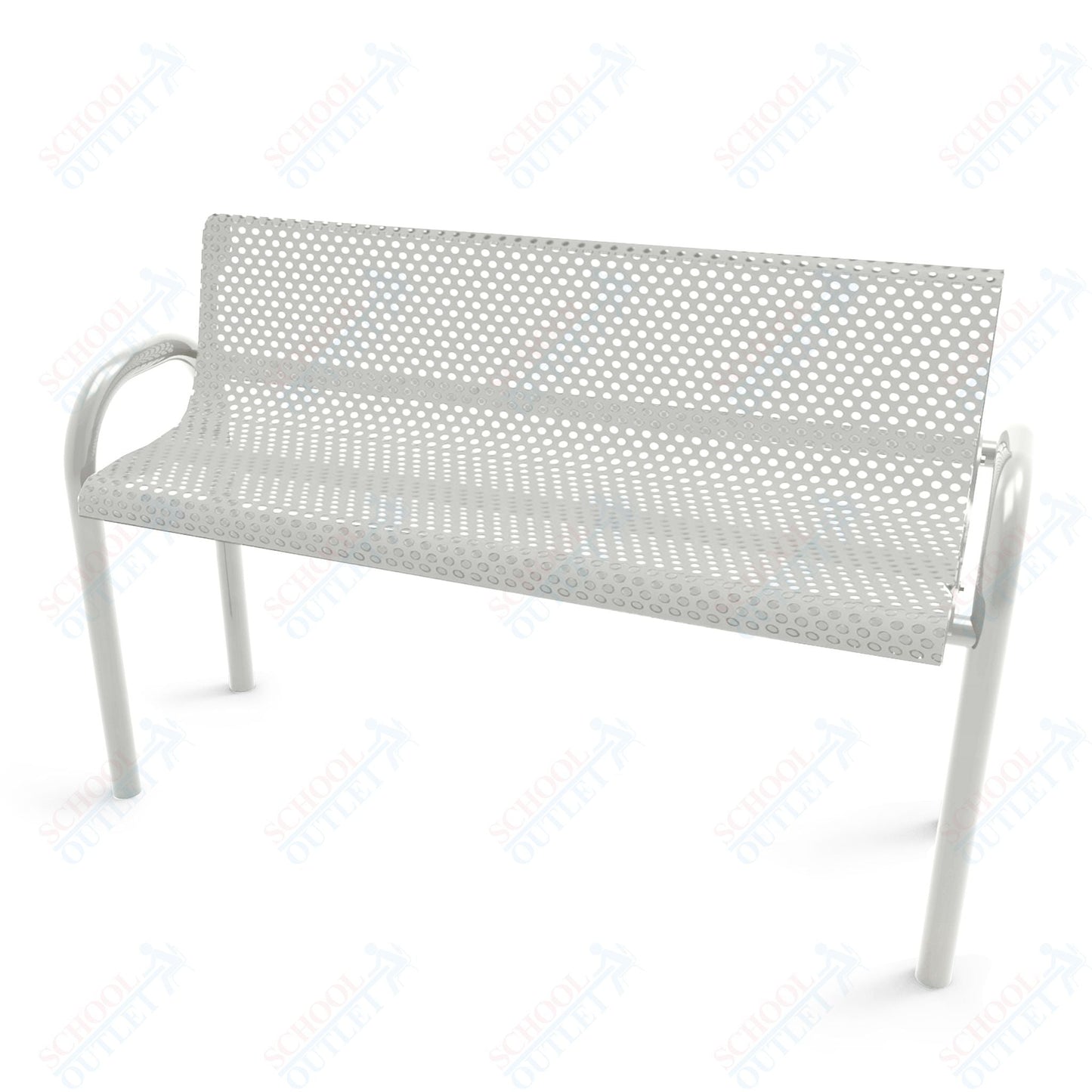 MyTcoat - MOD Outdoor Bench with Back - Inground Mount 4' L (MYT - BMD04 - 53) - SchoolOutlet