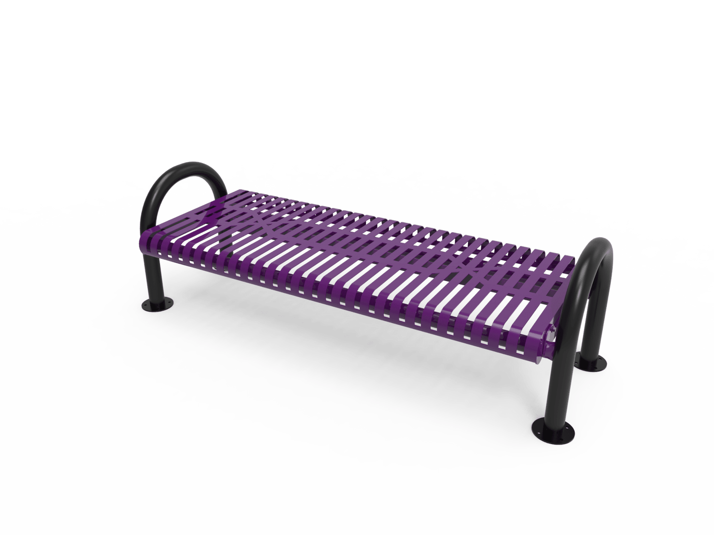MyTcoat - Outdoor Bench without Back - Surface Mount 4' L (MYT-BMD04-60) - SchoolOutlet