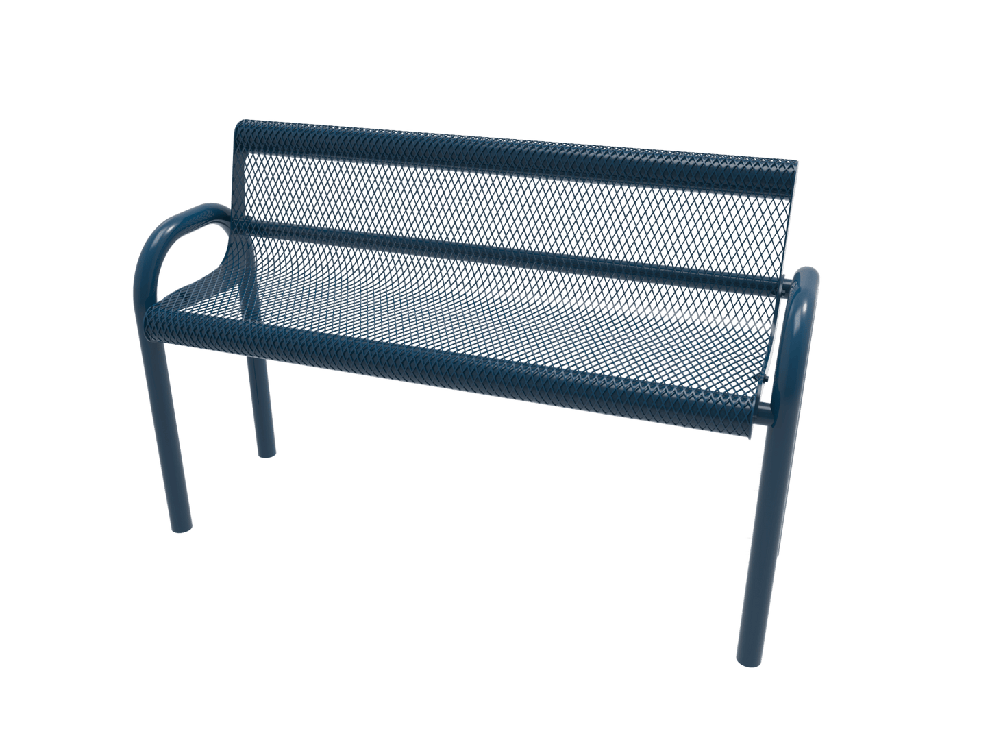 MyTcoat - MOD Outdoor Bench with Back - Inground Mount 6' L (MYT-BMD06-53) - SchoolOutlet