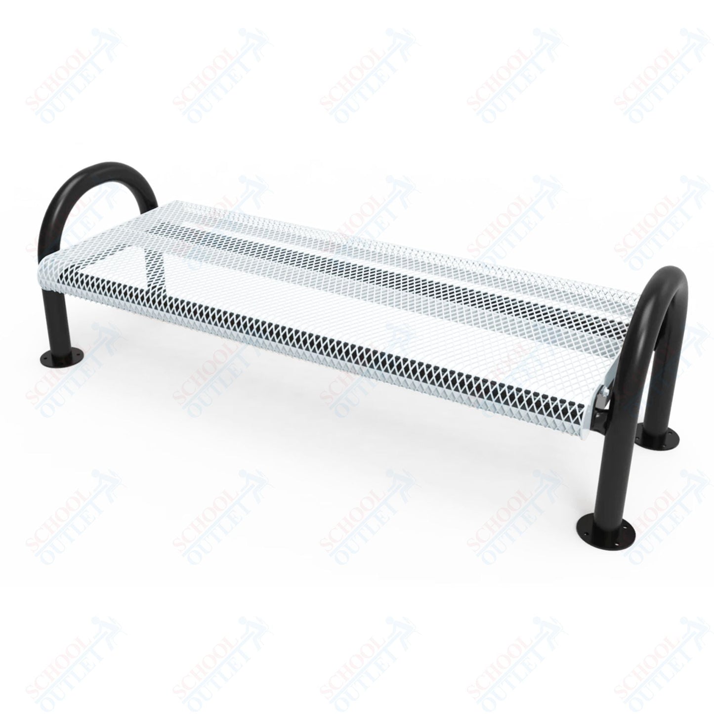 MyTcoat - Outdoor Bench without Back - Surface Mount 6' L (MYT - BMD06 - 60) - SchoolOutlet