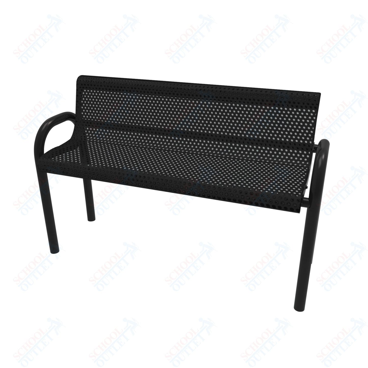 MyTcoat - MOD Outdoor Bench with Back - Inground Mount 6' L (MYT - BMD06 - 53) - SchoolOutlet