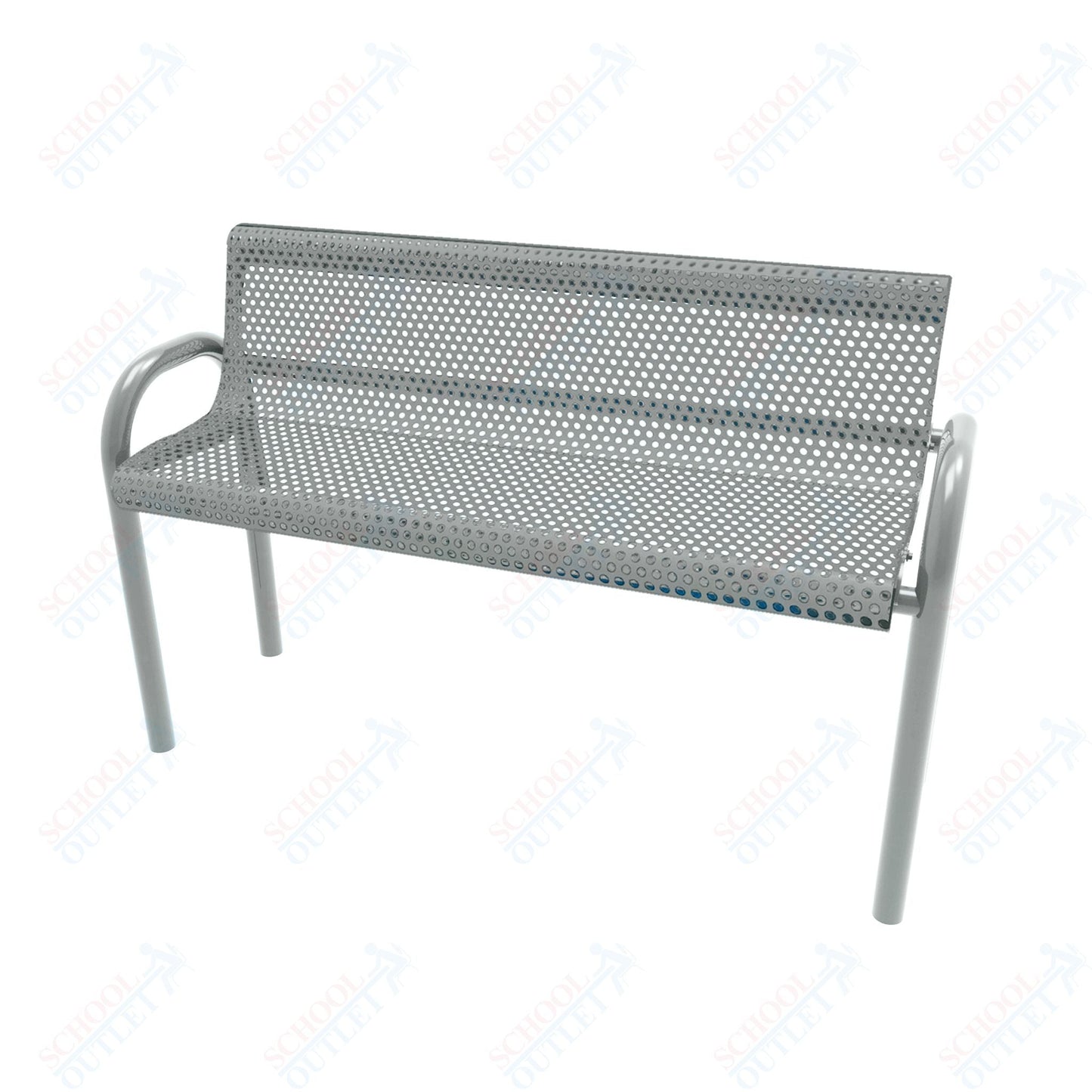 MyTcoat - MOD Outdoor Bench with Back - Inground Mount 6' L (MYT - BMD06 - 53) - SchoolOutlet