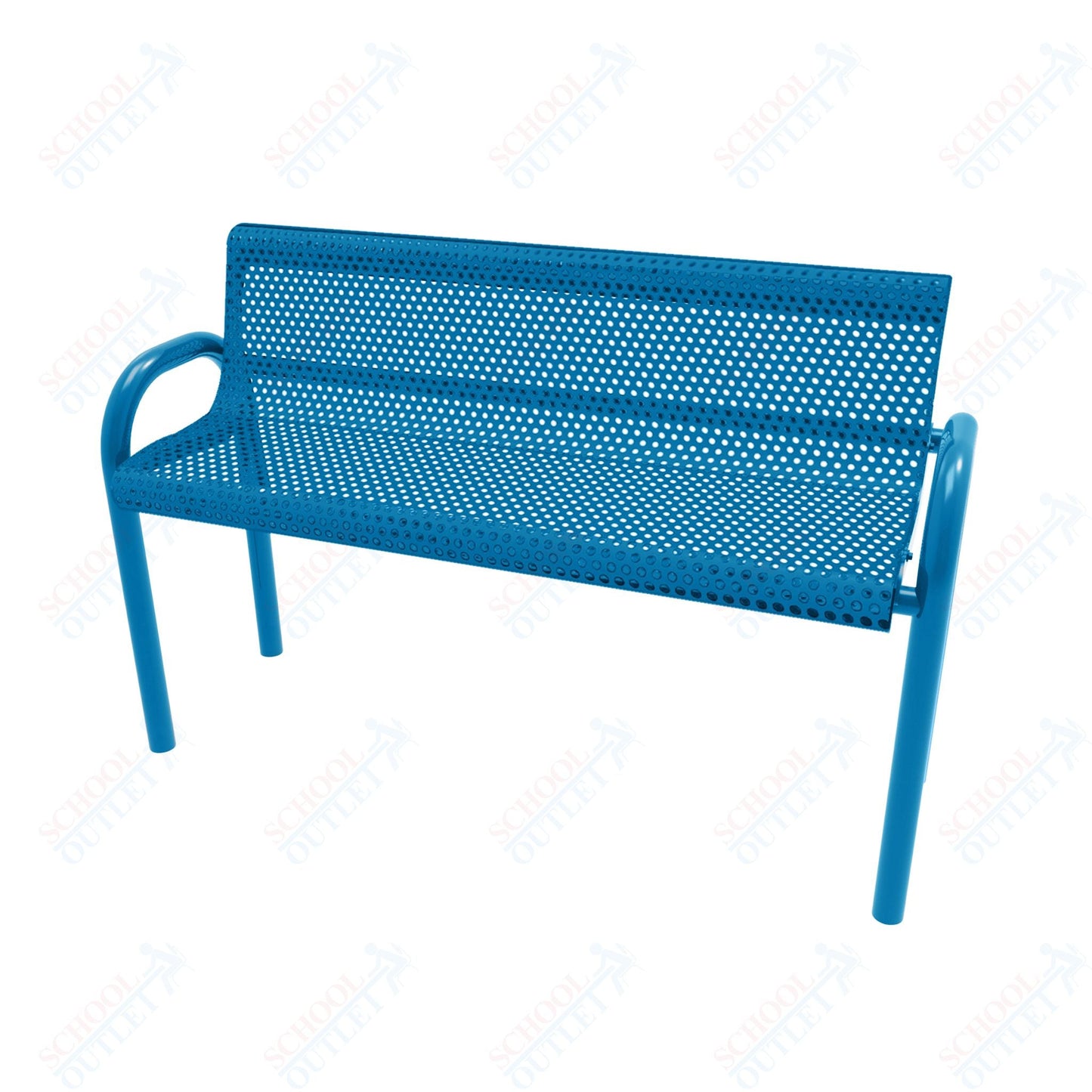 MyTcoat - MOD Outdoor Bench with Back - Inground Mount 6' L (MYT - BMD06 - 53) - SchoolOutlet