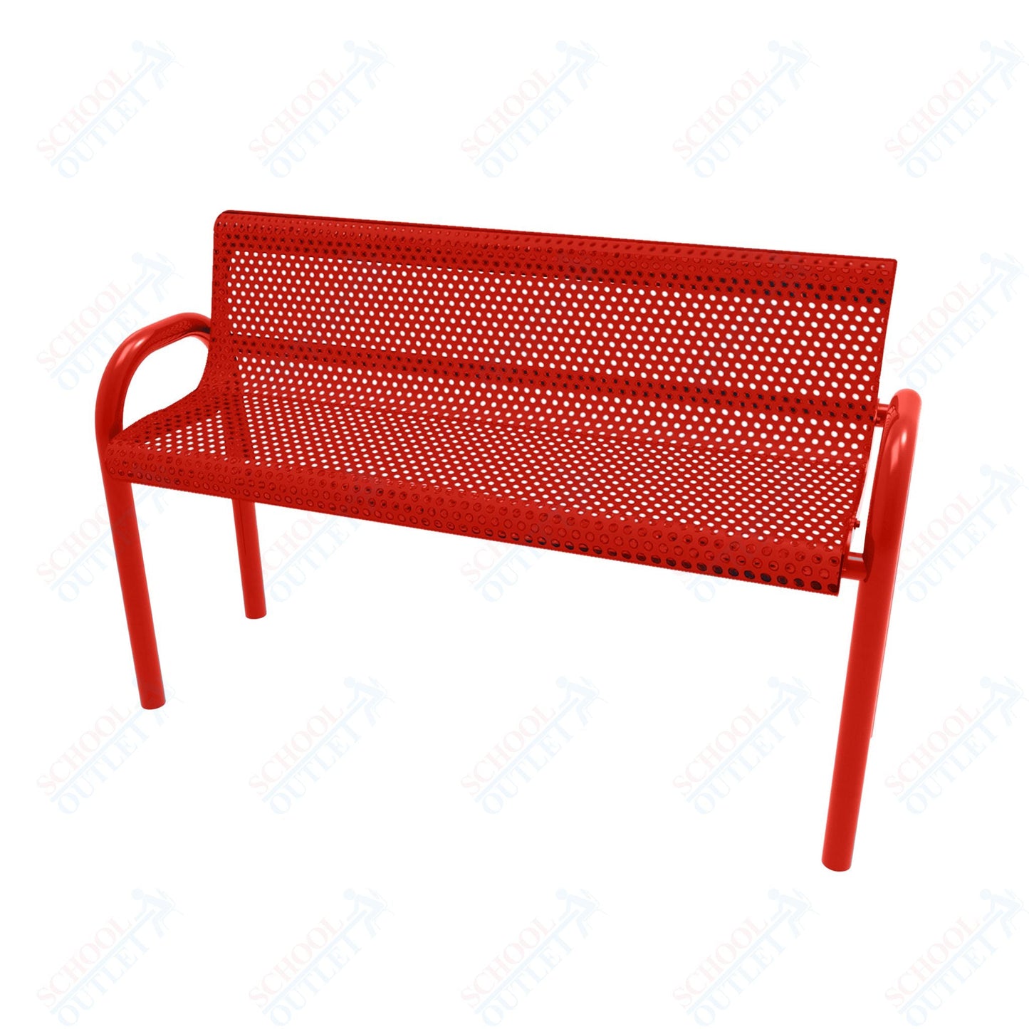 MyTcoat - MOD Outdoor Bench with Back - Inground Mount 6' L (MYT - BMD06 - 53) - SchoolOutlet