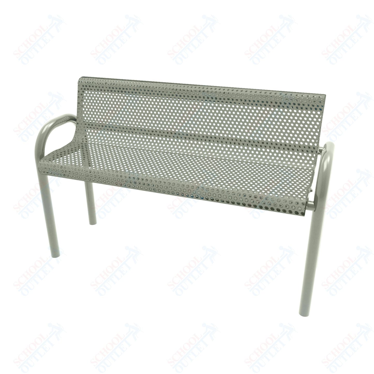 MyTcoat - MOD Outdoor Bench with Back - Inground Mount 6' L (MYT - BMD06 - 53) - SchoolOutlet