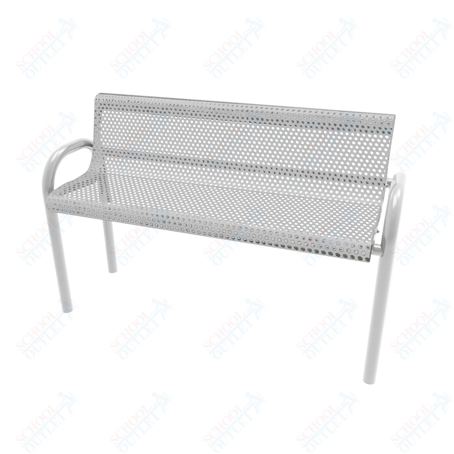 MyTcoat - MOD Outdoor Bench with Back - Inground Mount 6' L (MYT - BMD06 - 53) - SchoolOutlet
