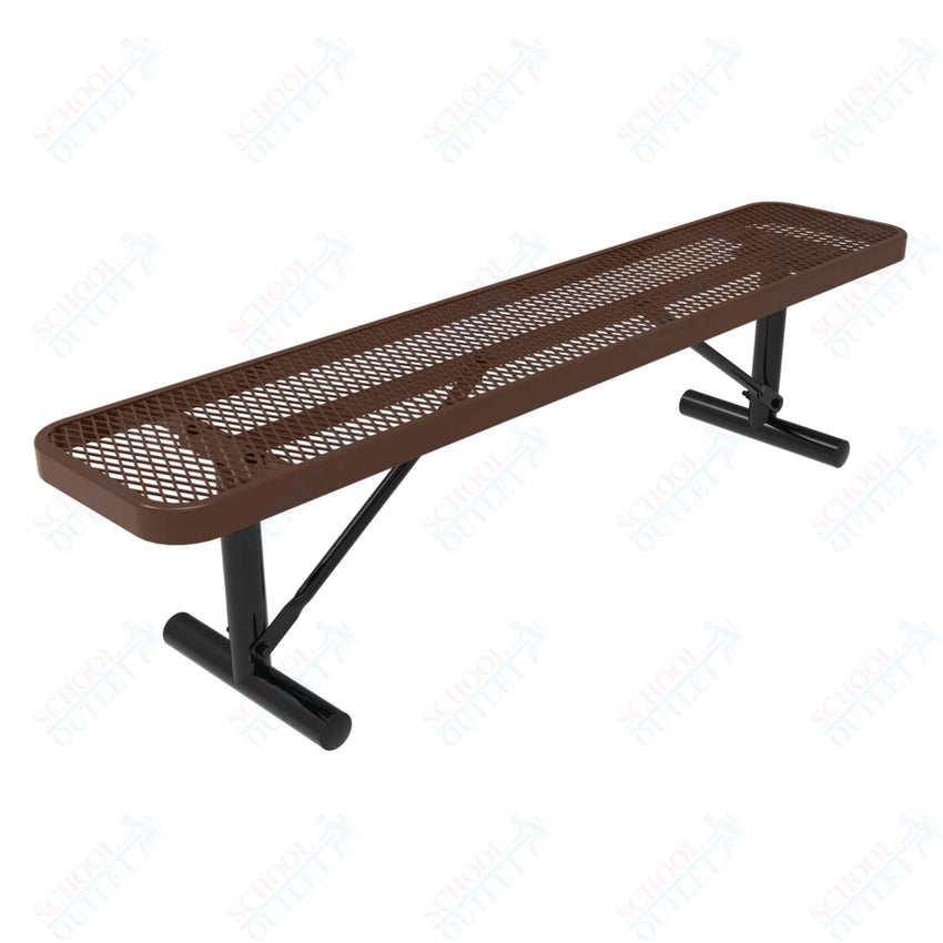MyTcoat - Player's Outdoor Bench without Back - Surface Mount 4' L (MYT - BPY04 - 35) - SchoolOutlet