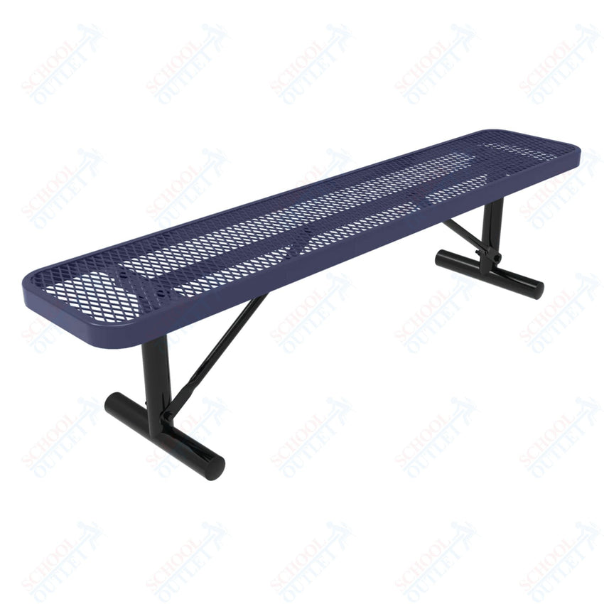 MyTcoat - Player's Outdoor Bench without Back - Surface Mount 4' L (MYT - BPY04 - 35) - SchoolOutlet