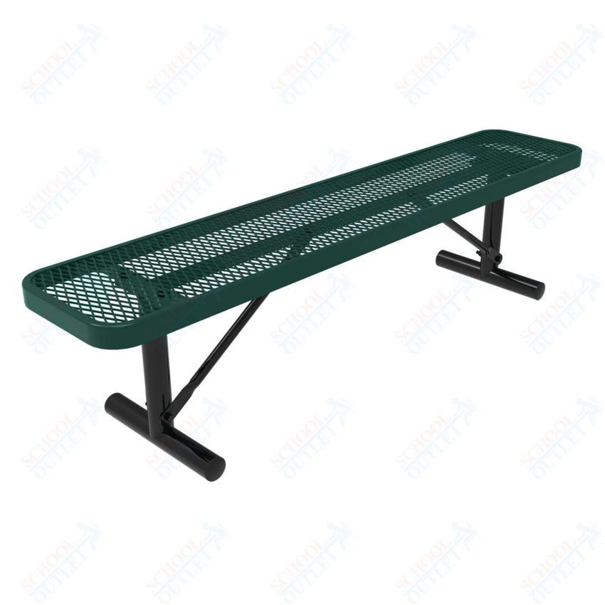 MyTcoat - Player's Outdoor Bench without Back - Surface Mount 4' L (MYT - BPY04 - 35) - SchoolOutlet