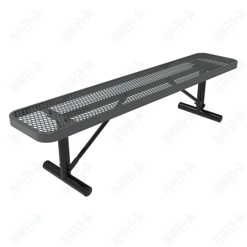 MyTcoat - Player's Outdoor Bench without Back - Surface Mount 4' L (MYT - BPY04 - 35) - SchoolOutlet
