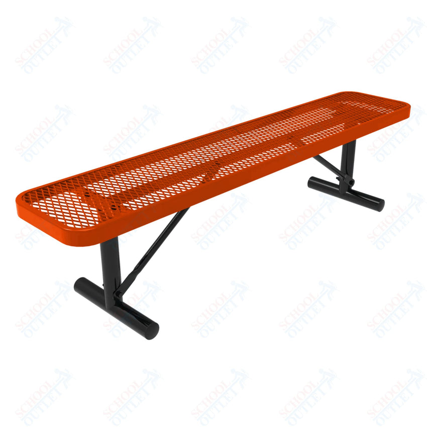 MyTcoat - Player's Outdoor Bench without Back - Surface Mount 4' L (MYT - BPY04 - 35) - SchoolOutlet